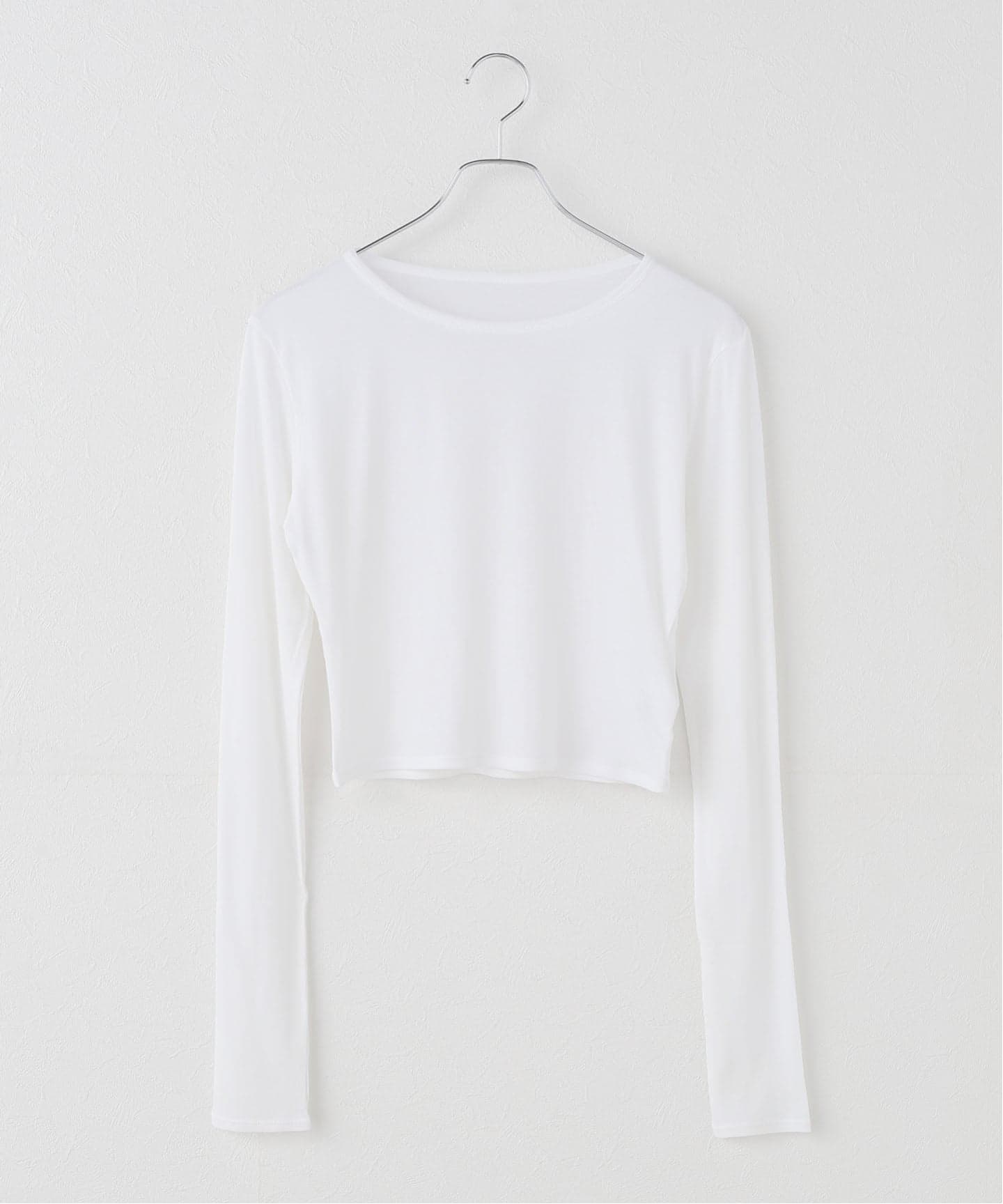 TU ES MON TRESOR/トゥ エ モン トレゾア】 Crew Neck Cropped Top（T
