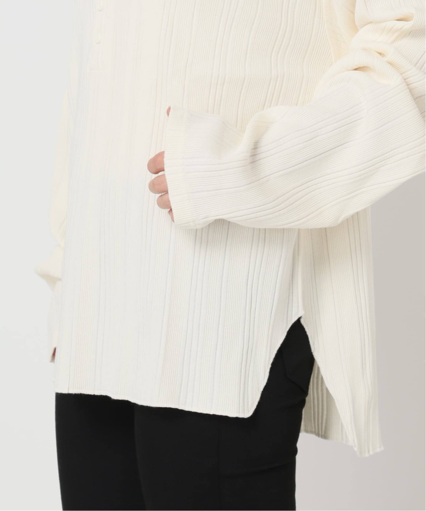 別注【HEALTH KNIT/ヘルスニット】オフショルダーヘンリーネックPO（T