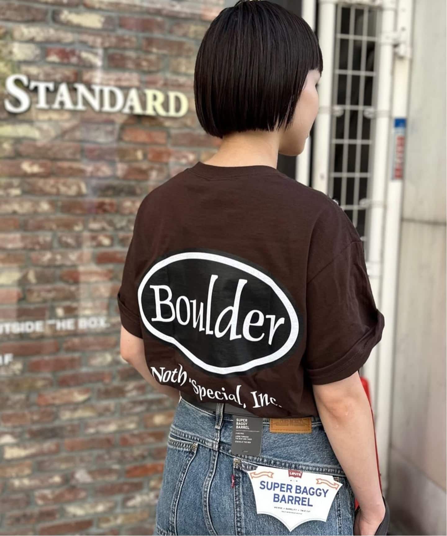 NOTHIN SPECIAL/ナッシンスペシャル】BOULDER TEE（Tシャツ