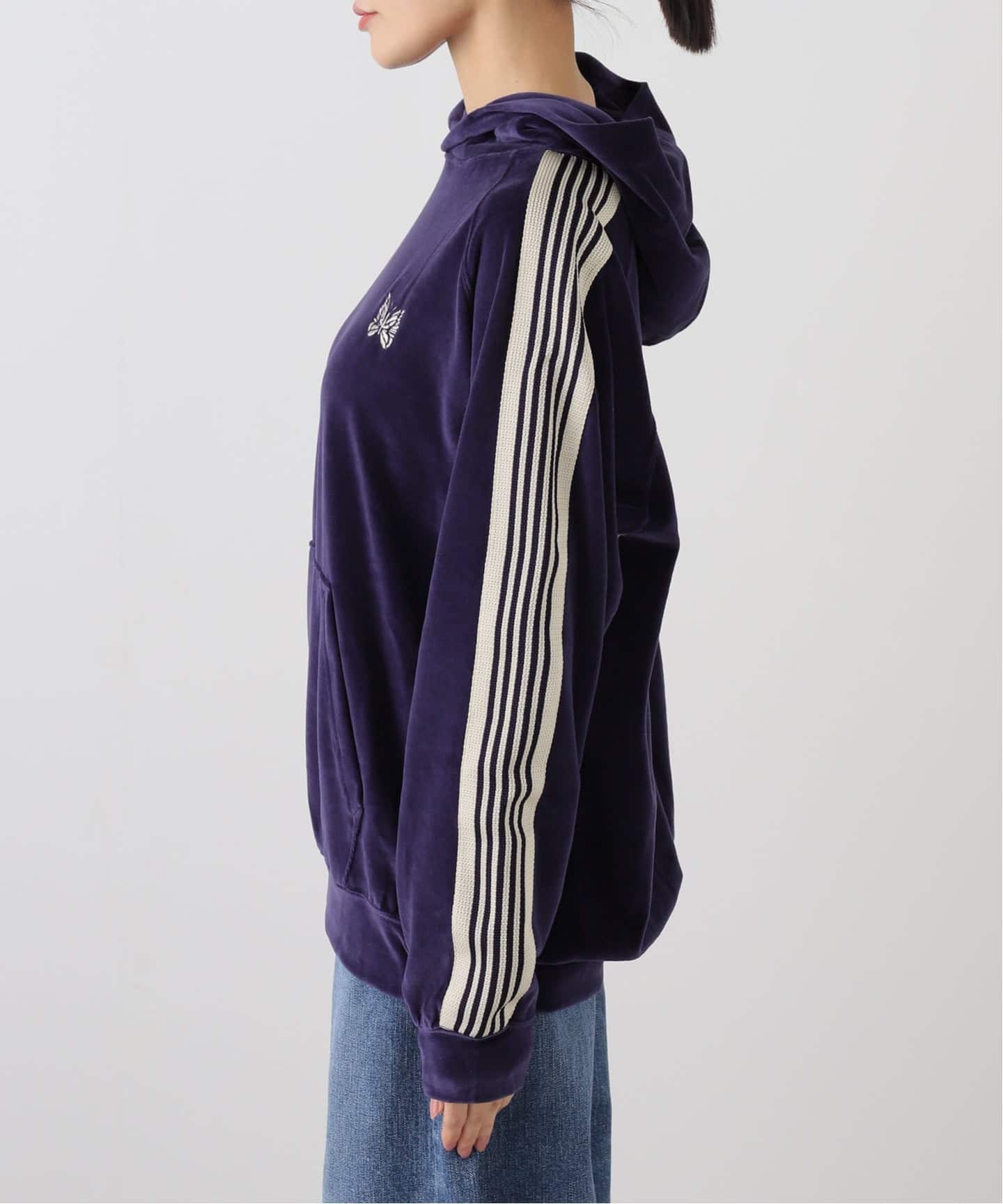 新品　Needles Track パーカー　パープル　XL 中古・古着通販】Needles (ニードルズ) パーカー パープル