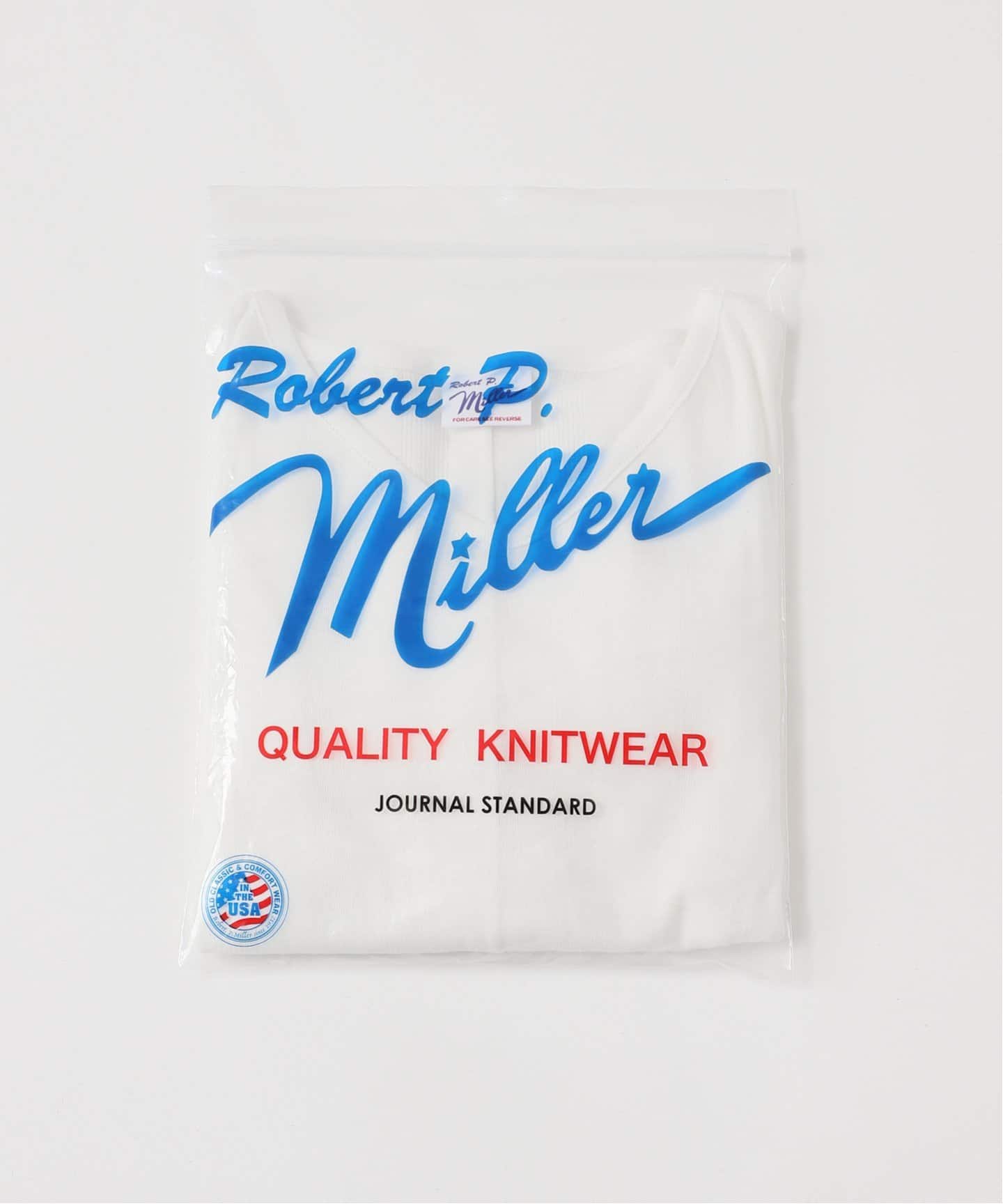 別注【MILLER/ミラー】 for JOURNAL STANDARD VネックリブL/S T（T