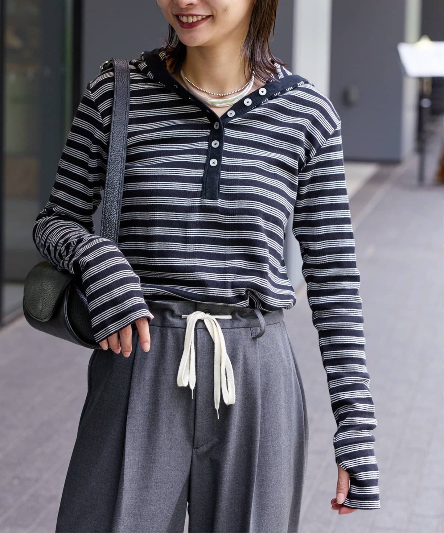 tシャツ 別注「MILLER/ミラー」 for JOURNAL STANDARD リブボーダーHOO レディース 予約》別注【MILLER/ミラー】 for JOURNAL STANDARD リブ