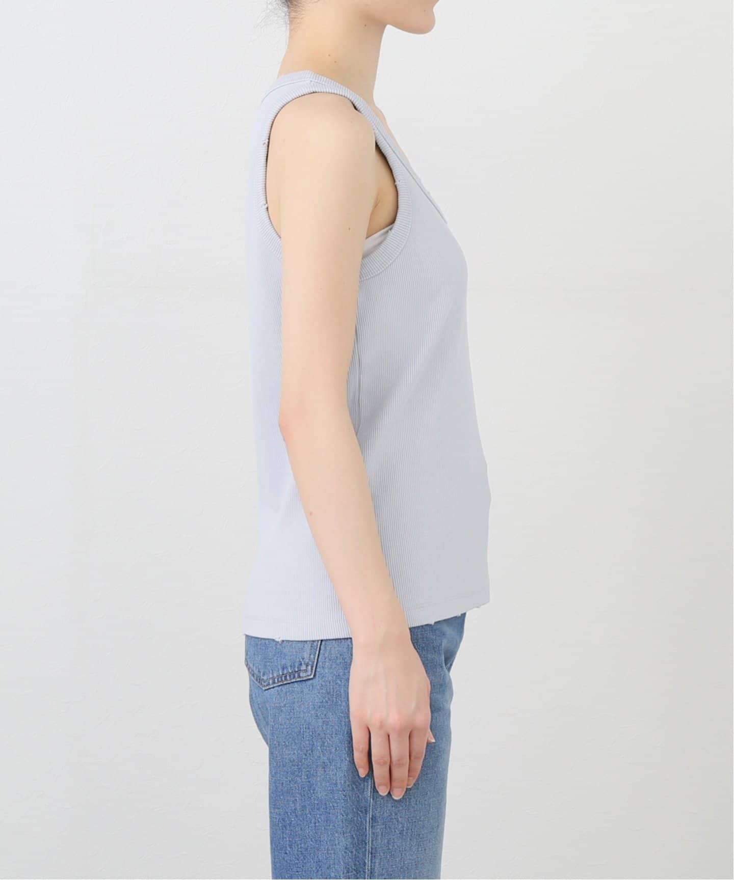 タンクトップ ノースリーブ 「TONY WACK/トニーワック」 RIBBED TANK TOP レディース TONY WACK/トニーワック】 RIBBED TANK TOP（タンクトップ