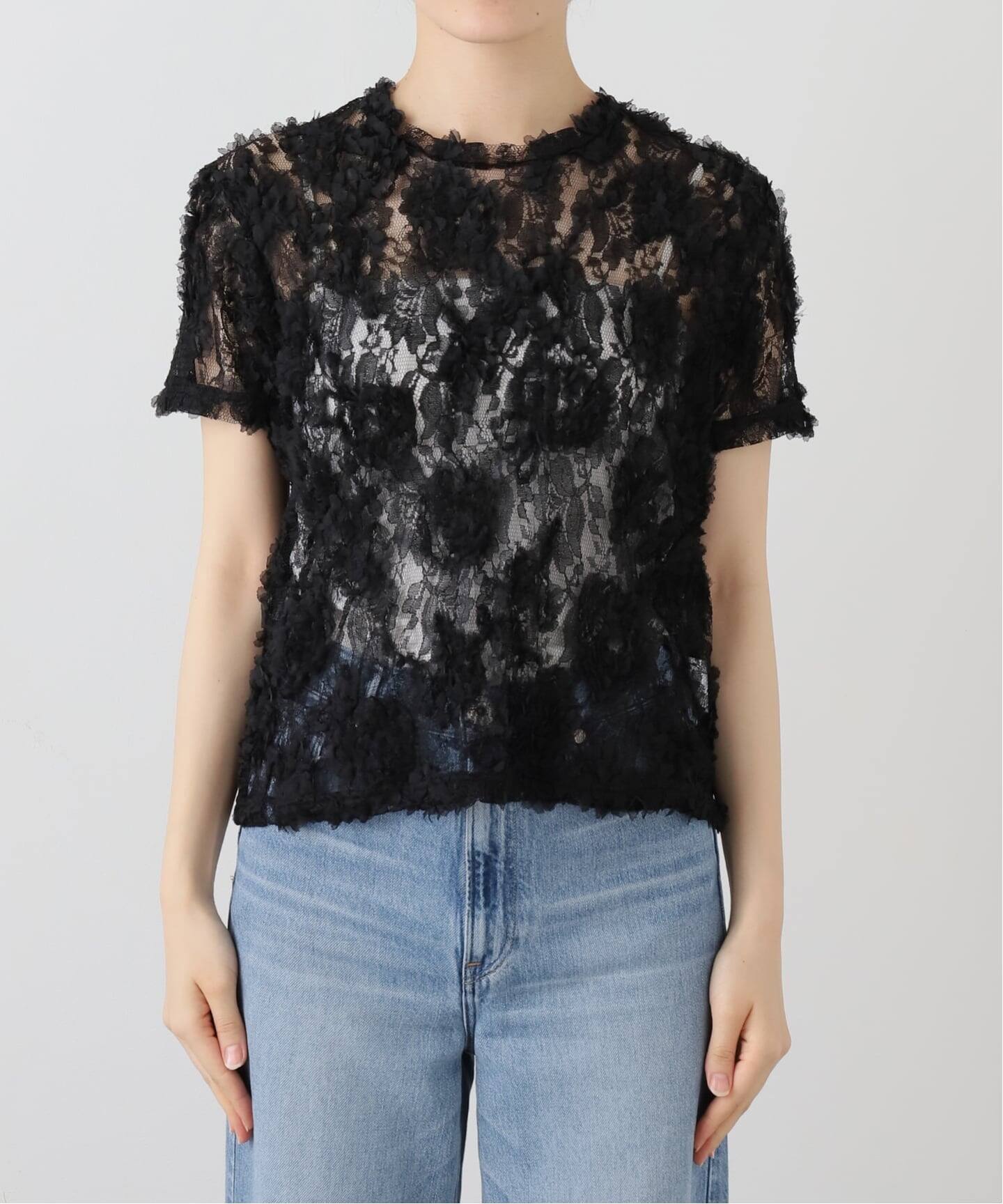 KANAKO SAKAI レーストップス KANAKO SAKAI /カナコ サカイ】 LACE T-SH（Tシャツ／カットソー