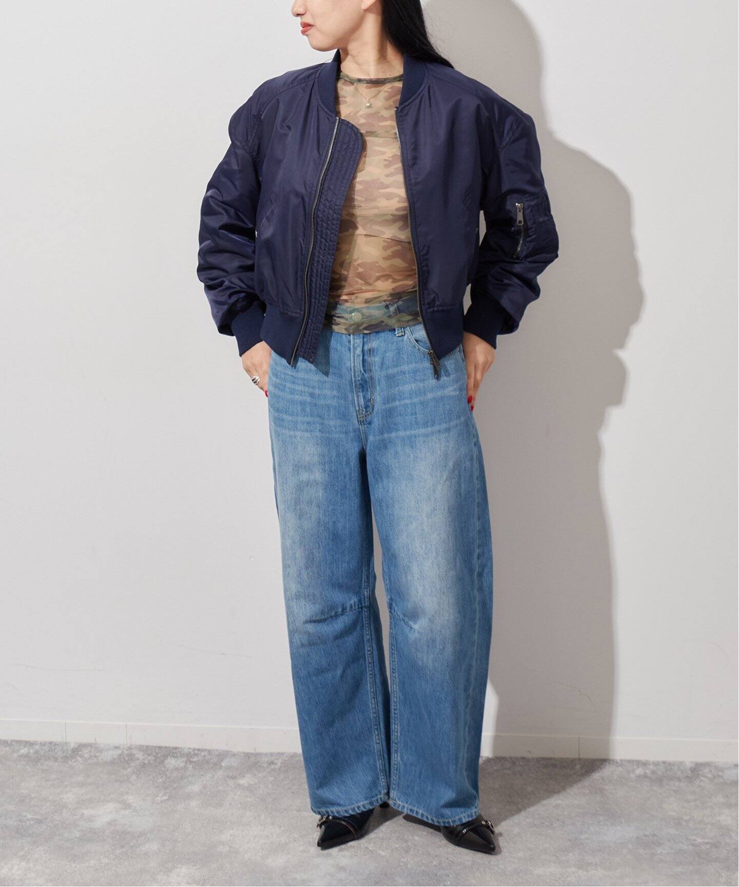 tシャツ カモフラージュメッシュチュールプルオーバー レディース tシャツ カモフラージュメッシュチュールプルオーバー