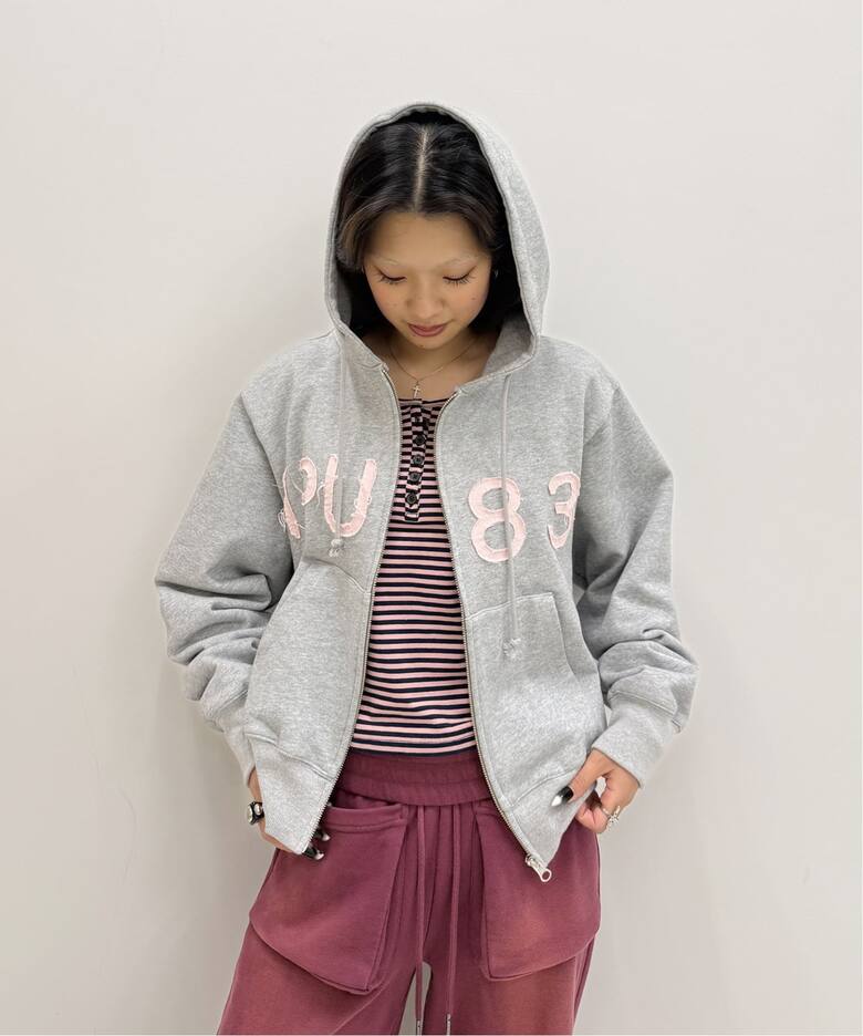 追加》IPU83 Flont Zip Hoodie（パーカー）｜Oriens JOURNAL STANDARD 