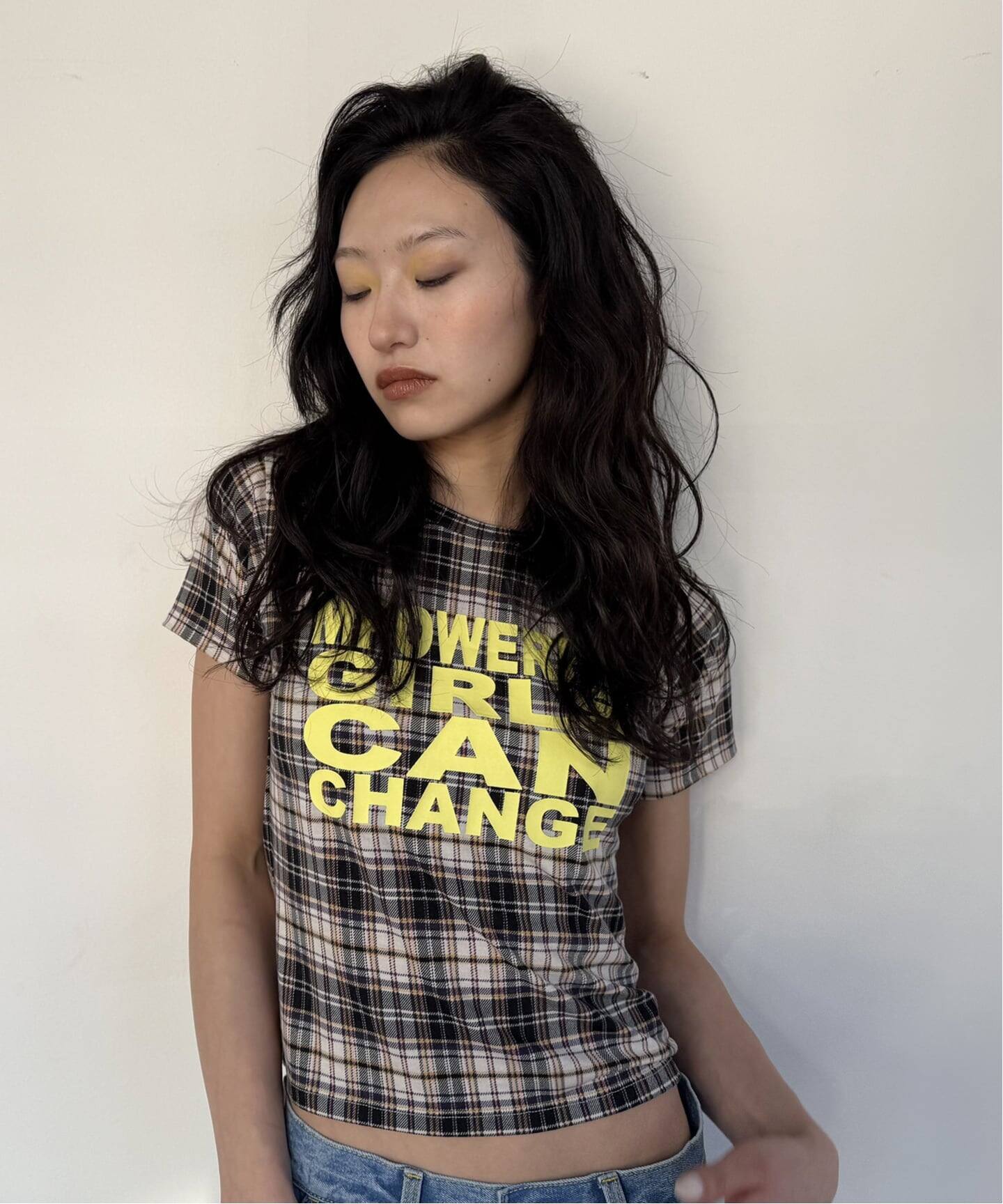 追加》チェックグラフィックTEE（Tシャツ／カットソー）｜Oriens