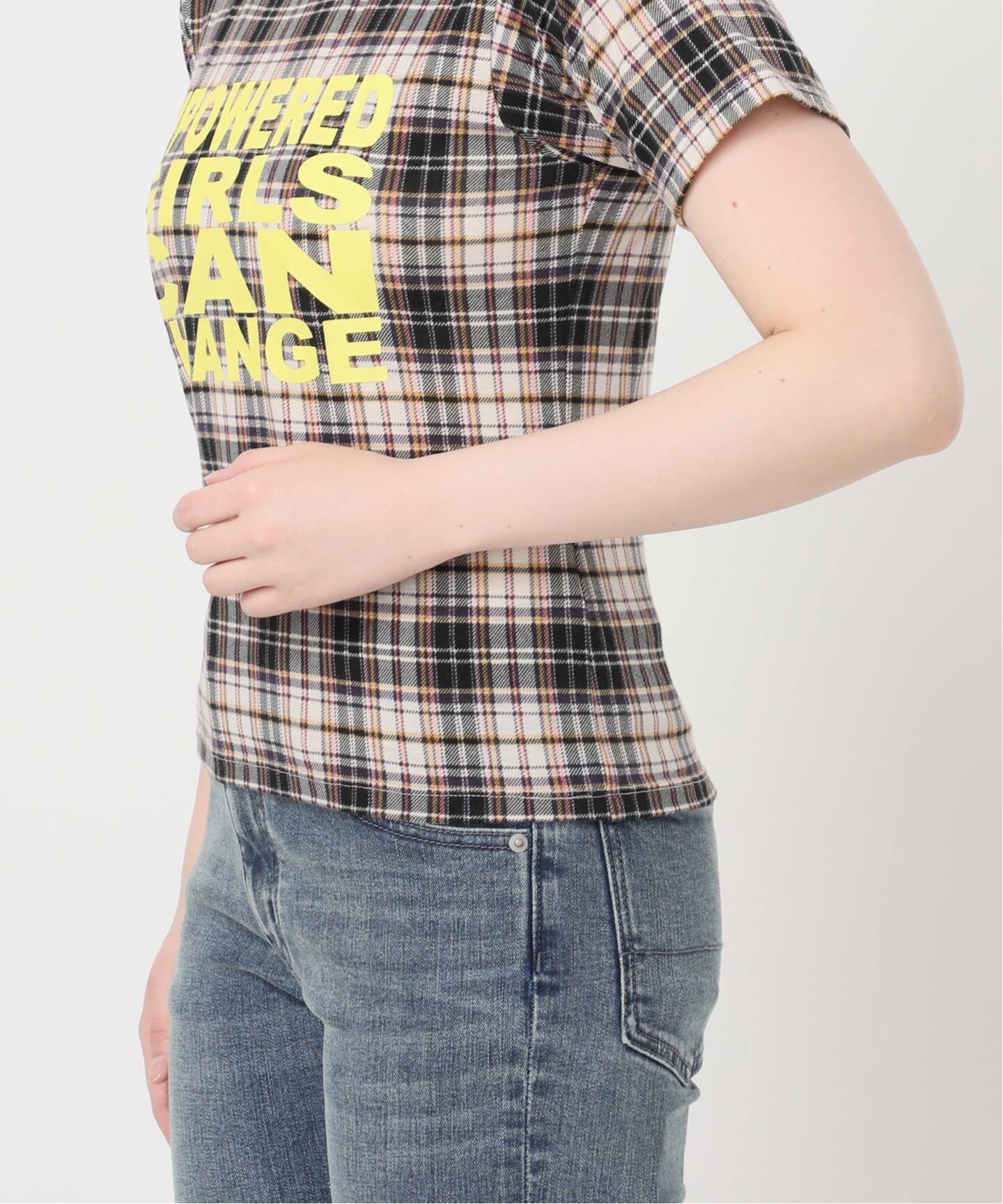oriens journal standard チェックグラフィックTEE チェックグラフィックTEE（Tシャツ／カットソー）｜Oriens