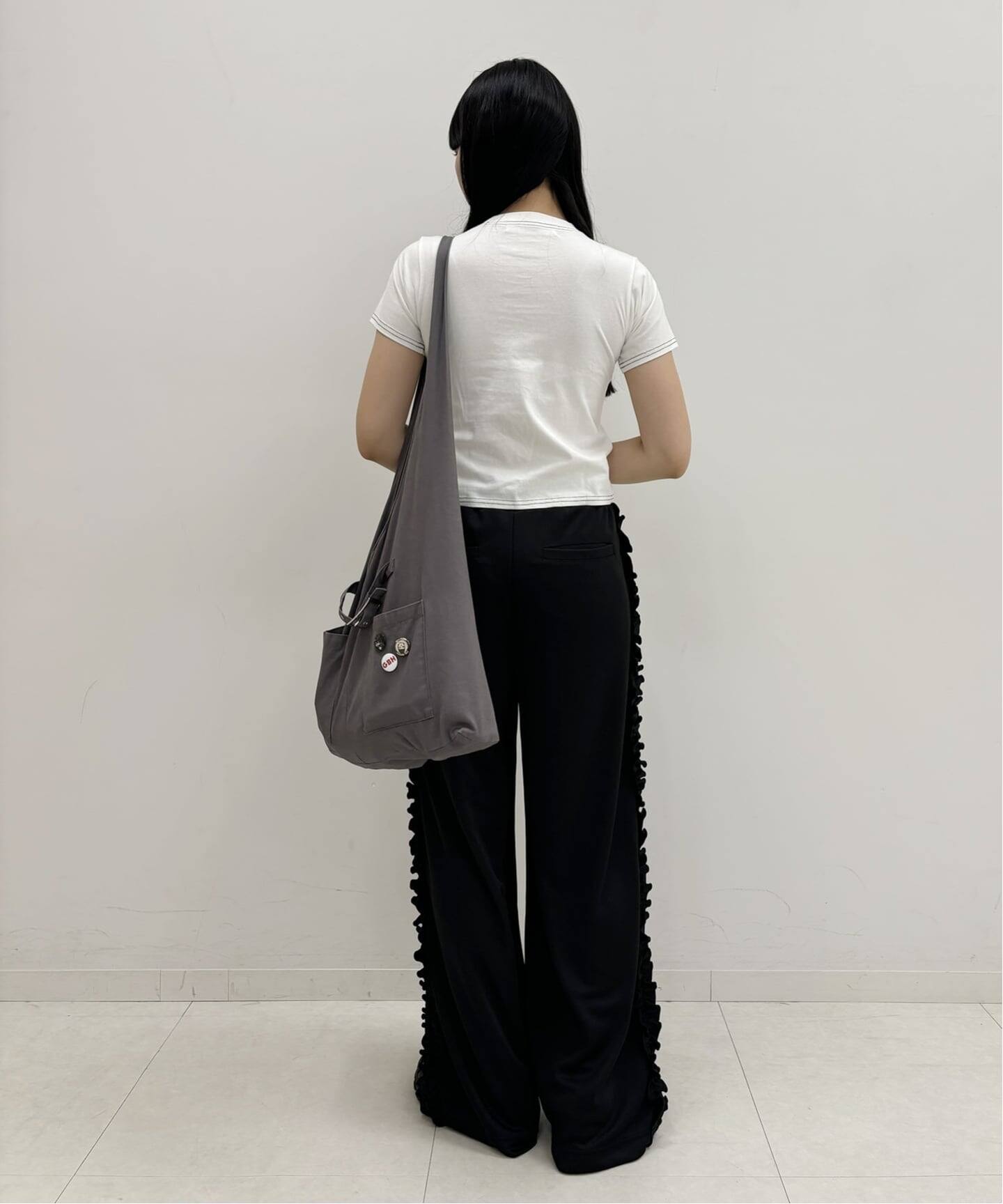 「Oriens JOURNAL STANDARD」 スウェットカットソー FREE チャコールグレー レディース タイセットシアーTEE（Tシャツ／カットソー）｜Oriens JOURNAL