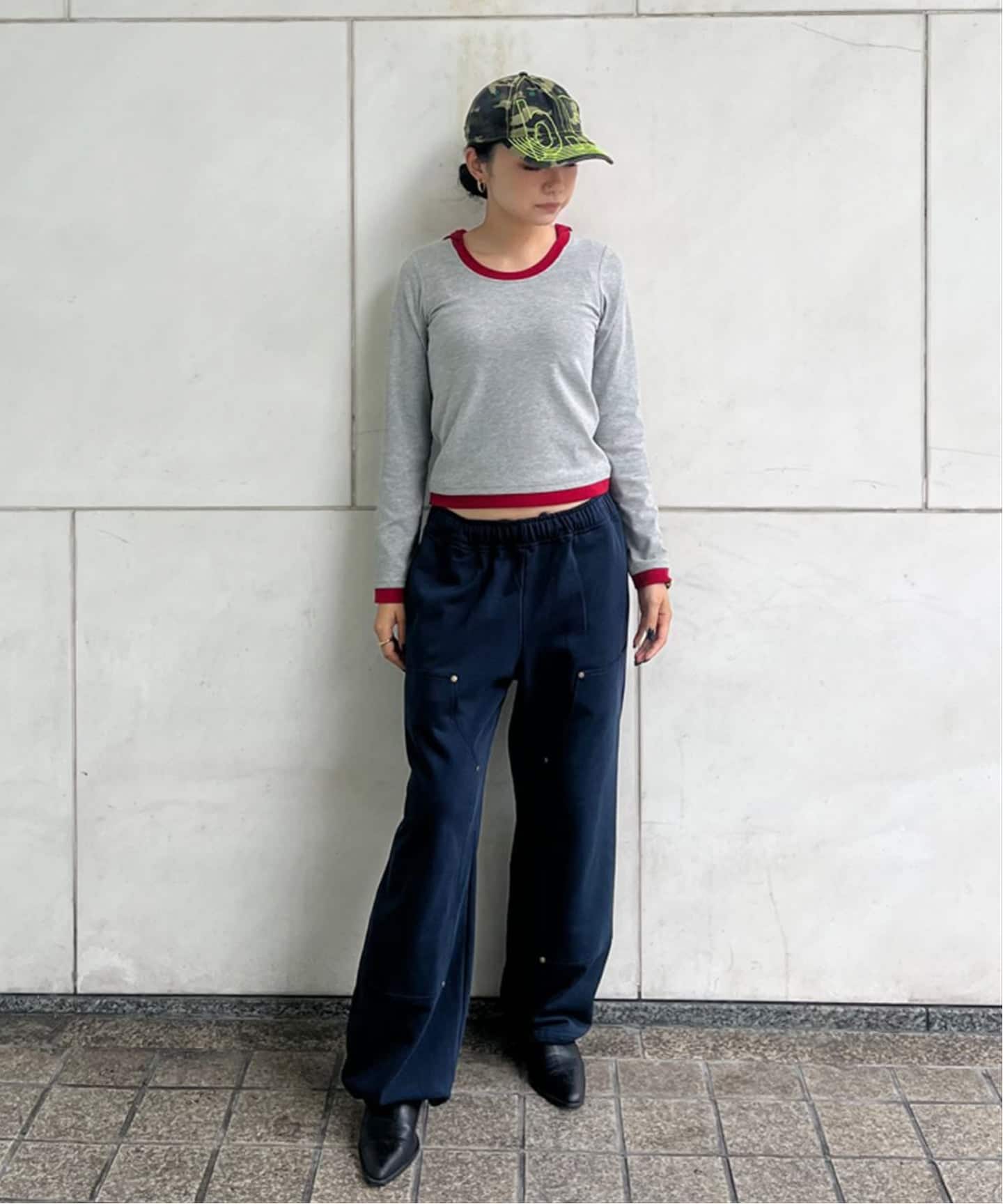 完売商品‼️ oriens レイヤードフーディーロングスリーブトップス レイヤードフーディーロングスリーブトップス（Tシャツ