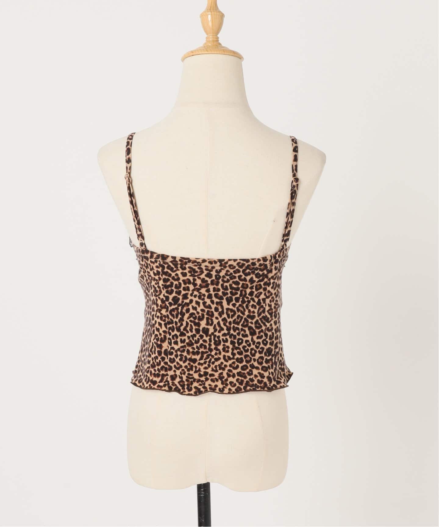 レオパードレース キャミソール（カップ付きインナー）｜Oriens