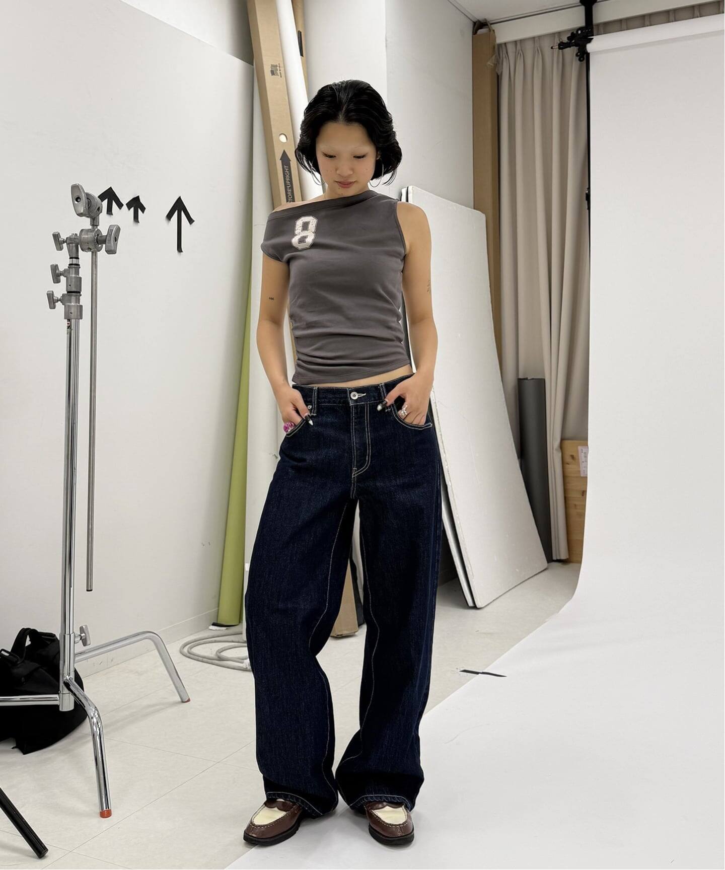 予約》アシンメトリーTシャツ（Tシャツ／カットソー）｜Oriens