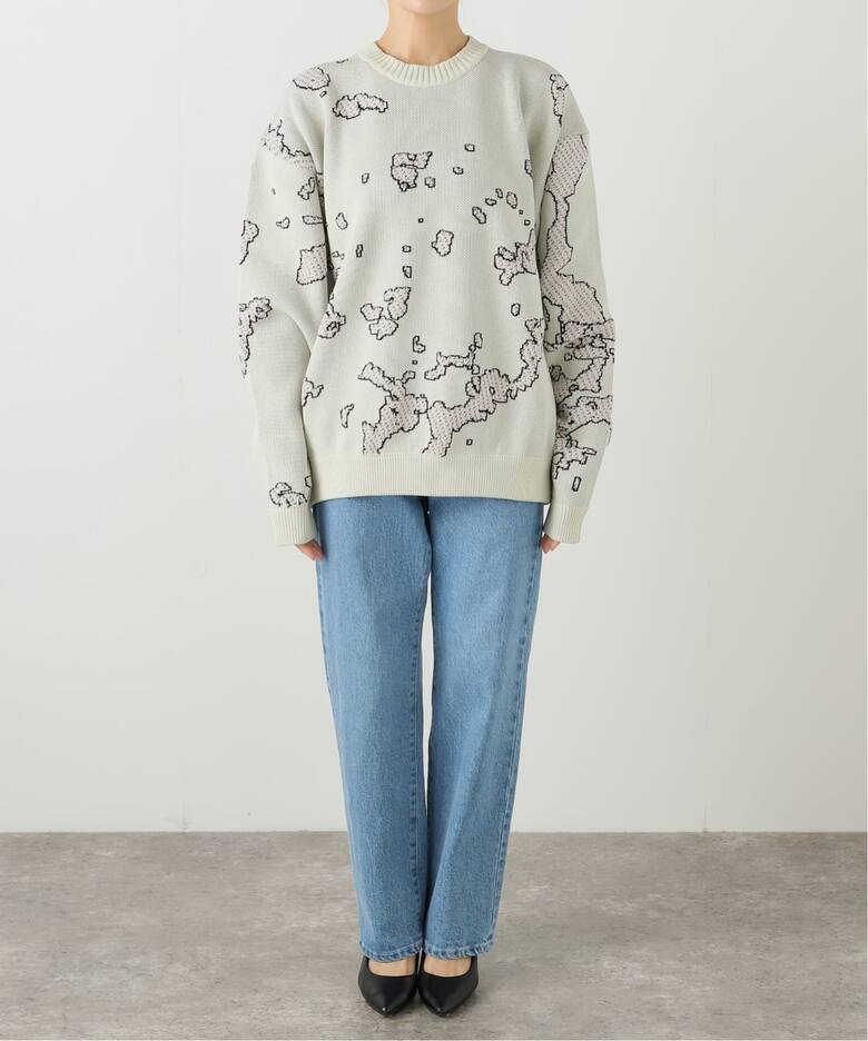 BAL/ バル】 JACQUARD COTTON CREWNECK SWEATER BAL-2166（ニット 