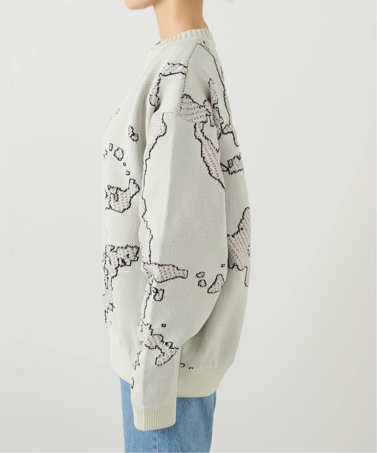 BAL/ バル】 JACQUARD COTTON CREWNECK SWEATER BAL-2166（ニット
