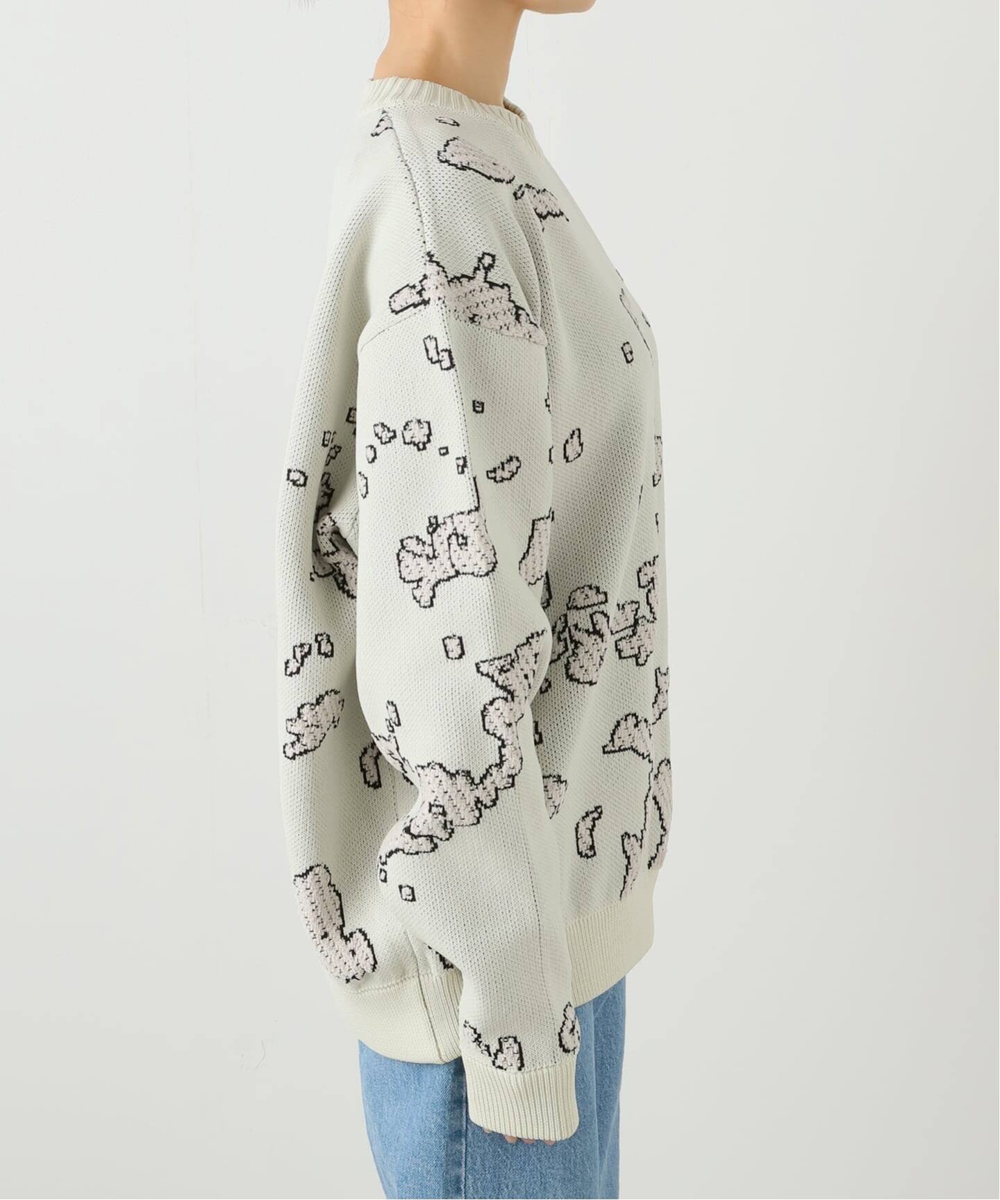 BAL/ バル】 JACQUARD COTTON CREWNECK SWEATER BAL-2166（ニット