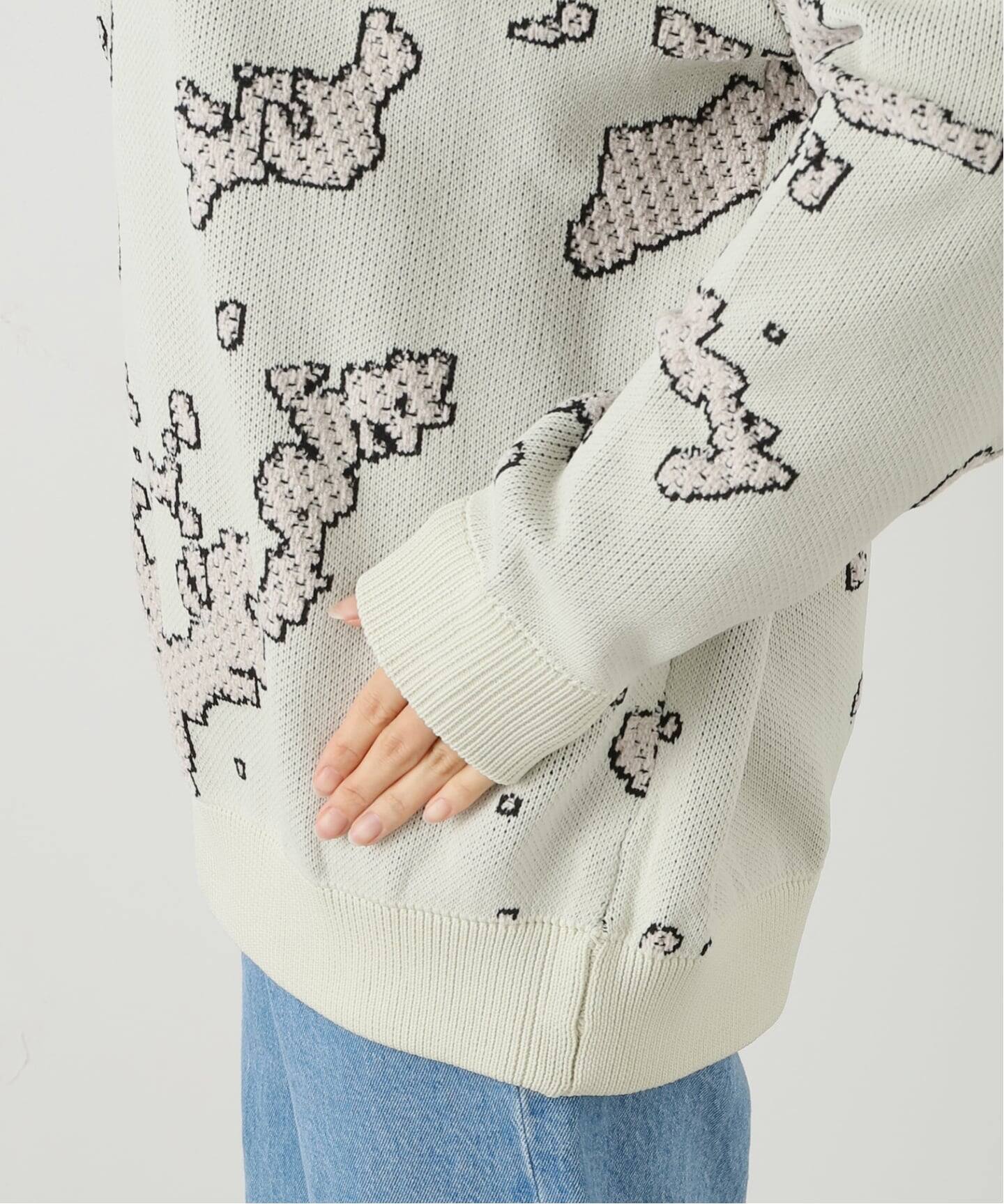 BAL/ バル】 JACQUARD COTTON CREWNECK SWEATER BAL-2166（ニット