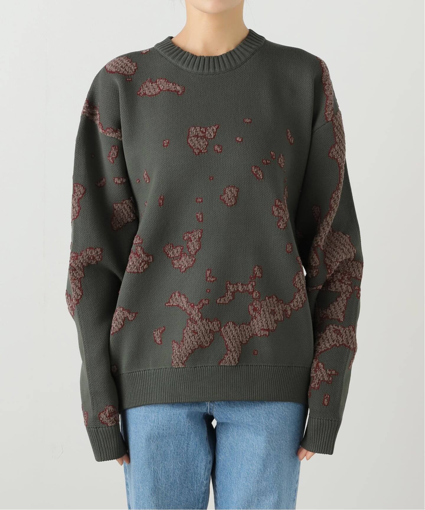 BAL（バル）JACQUARD COTTON CREWNECK SWEATER BAL / バル JACQUARD COTTON CREWNECK SWEATER（ニット／セーター
