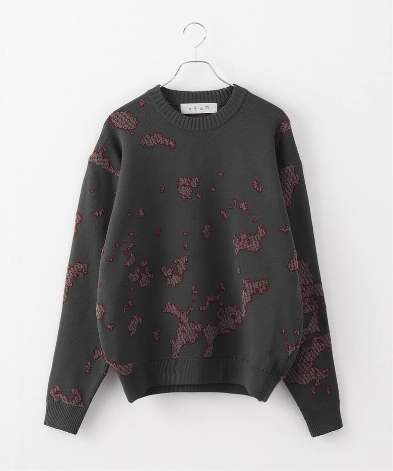 BAL/ バル】 JACQUARD COTTON CREWNECK SWEATER BAL-2166（ニット 