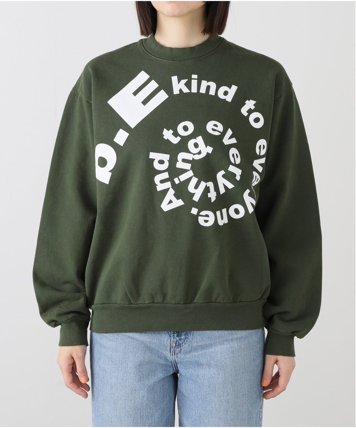 b.Eautiful】 b.E Kind Swirl Crewneck Sweat C010- CR-002