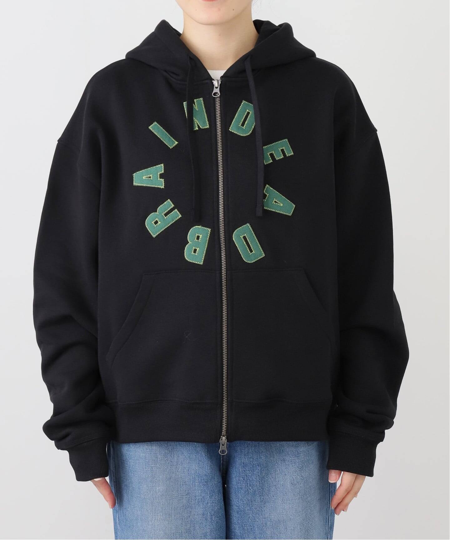 BRAIN DEAD/ブレインデッド】 COLLEGIATE ZIP UP HOODIE