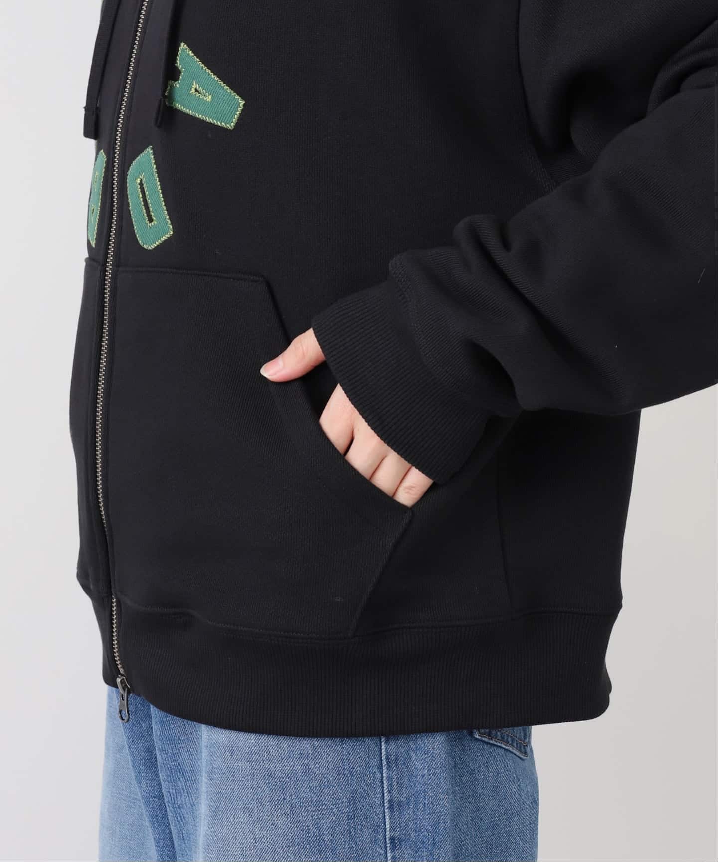 BRAIN DEAD/ブレインデッド】 COLLEGIATE ZIP UP HOODIE