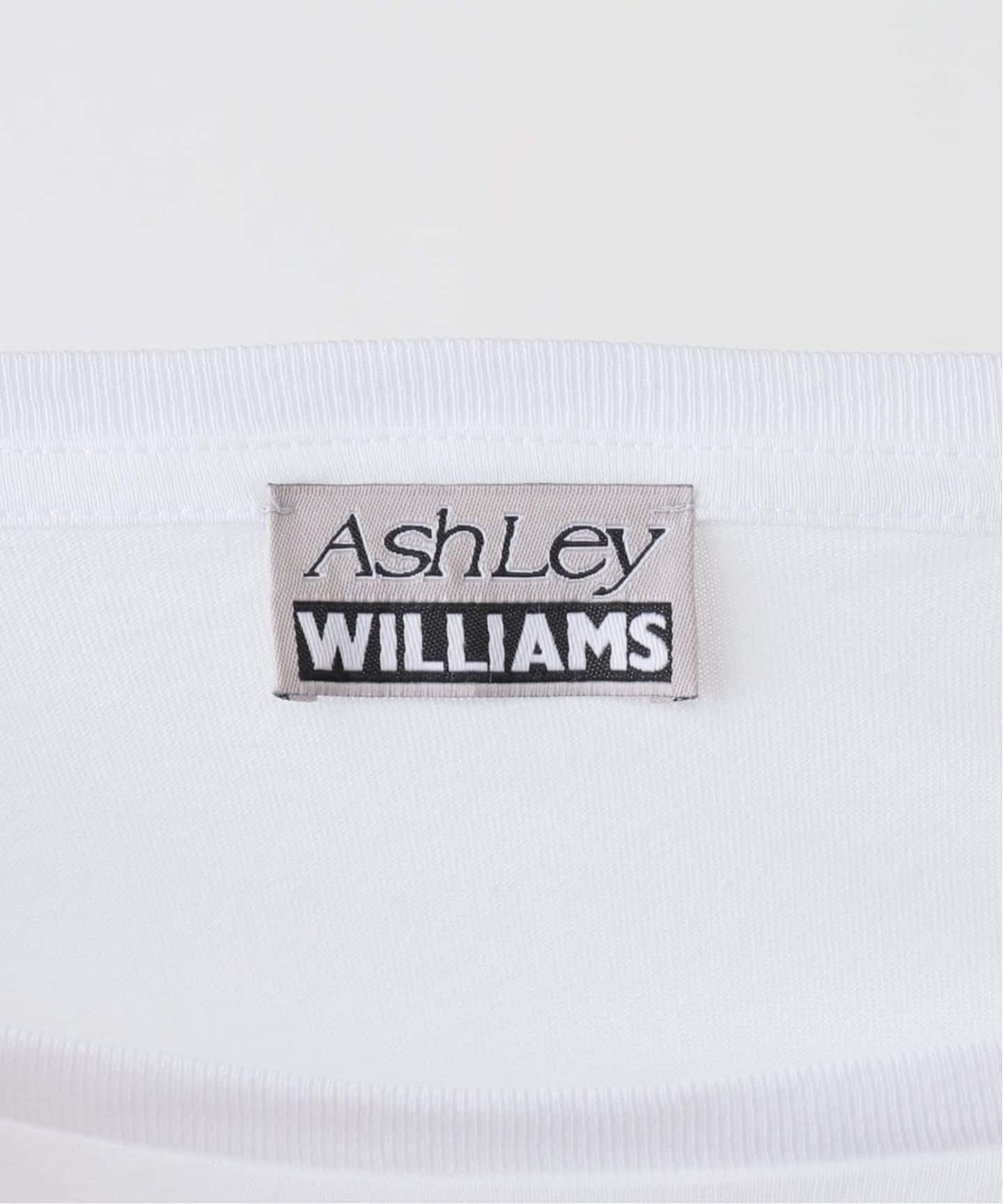 Ashley Williams / アシュリー・ウィリアムズ】 WHITE CROPPED T-SHIRT