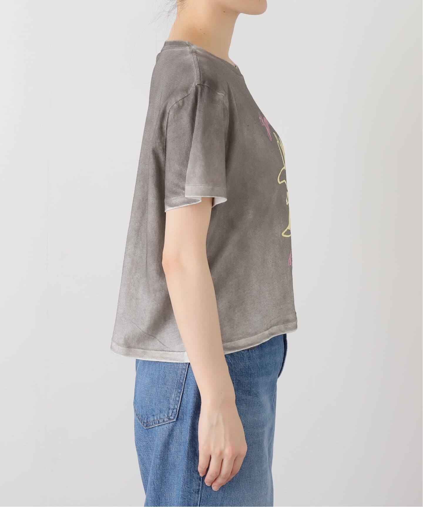 Ashley Williams 】WASHED GREY CROPPED T-SH AWAW250098（Tシャツ