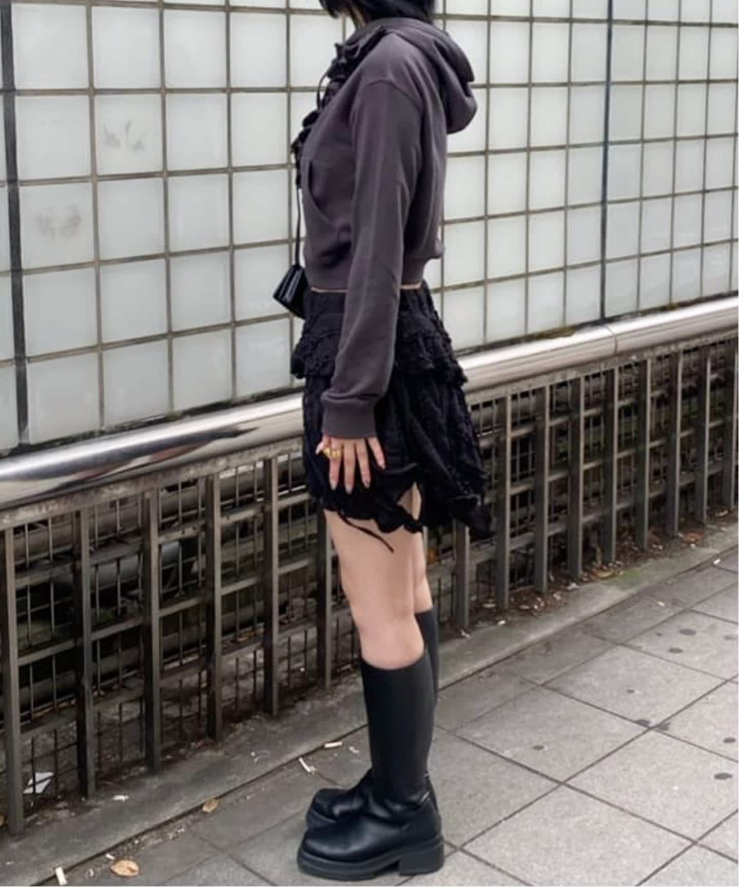 OPEN YY / オープンワイワイ】RUFFLE HOODIE YY253JK002