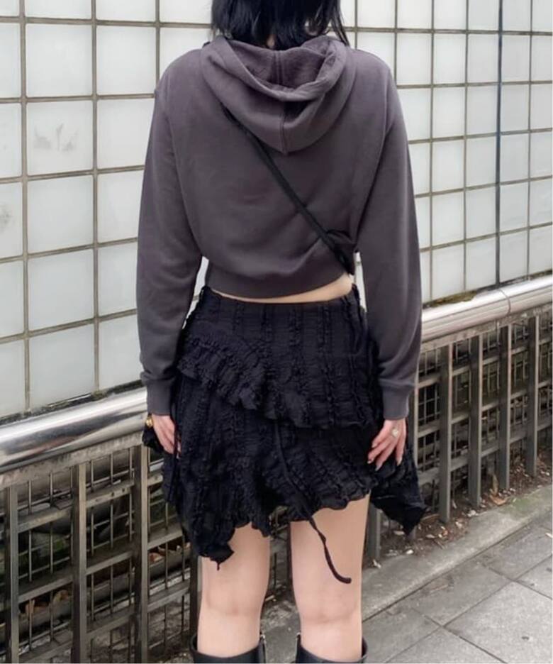 OPEN YY / オープンワイワイ】RUFFLE HOODIE YY253JK002（パーカー 