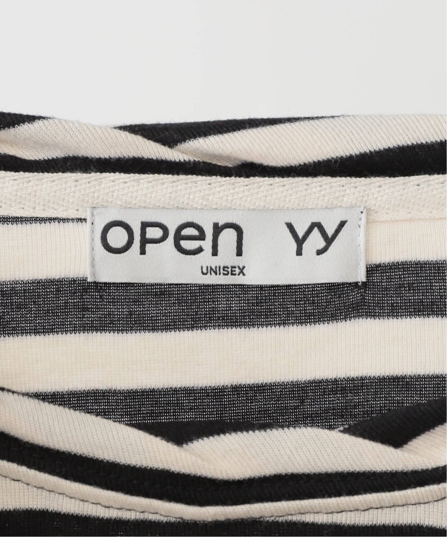 OPEN YY / オープンワイワイ】LAYERED STRIPE TSHIRT YY253TS007