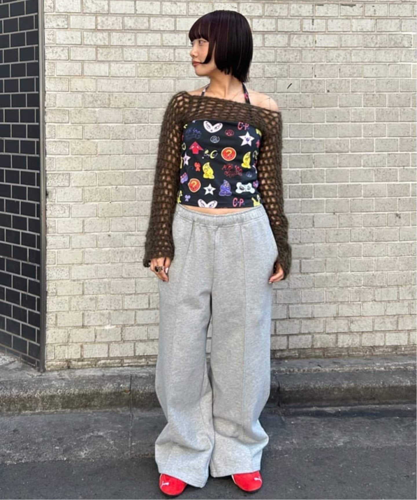 tシャツ 「P.A.M/パム」 COCO HALTER NECK TOP 4584- AOP レディース P.A.M/パム】 COCO HALTER NECK TOP 4584- AOP（Tシャツ