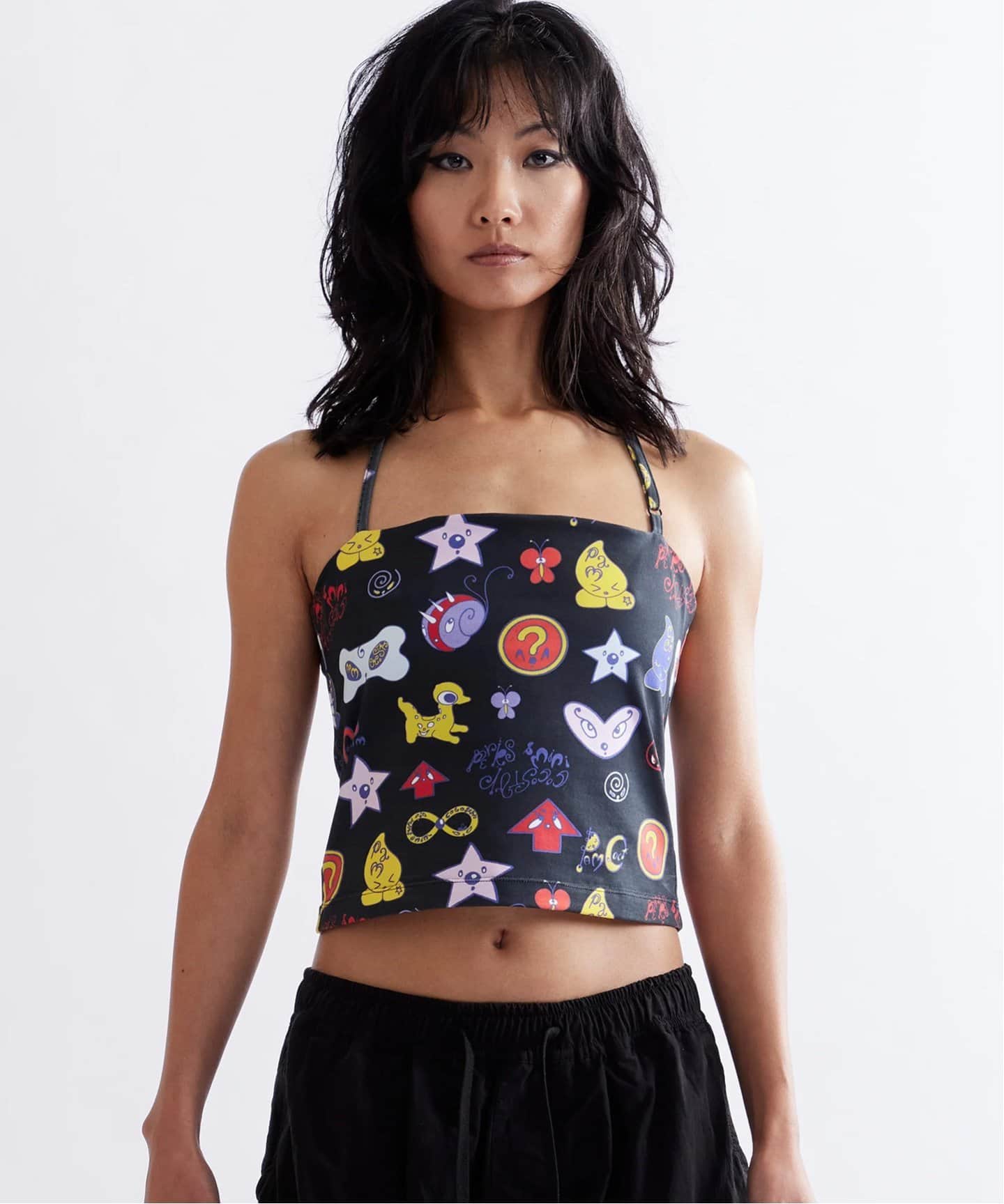 tシャツ 「P.A.M/パム」 COCO HALTER NECK TOP 4584- AOP レディース P.A.M/パム】 COCO HALTER NECK TOP 4584- AOP（Tシャツ