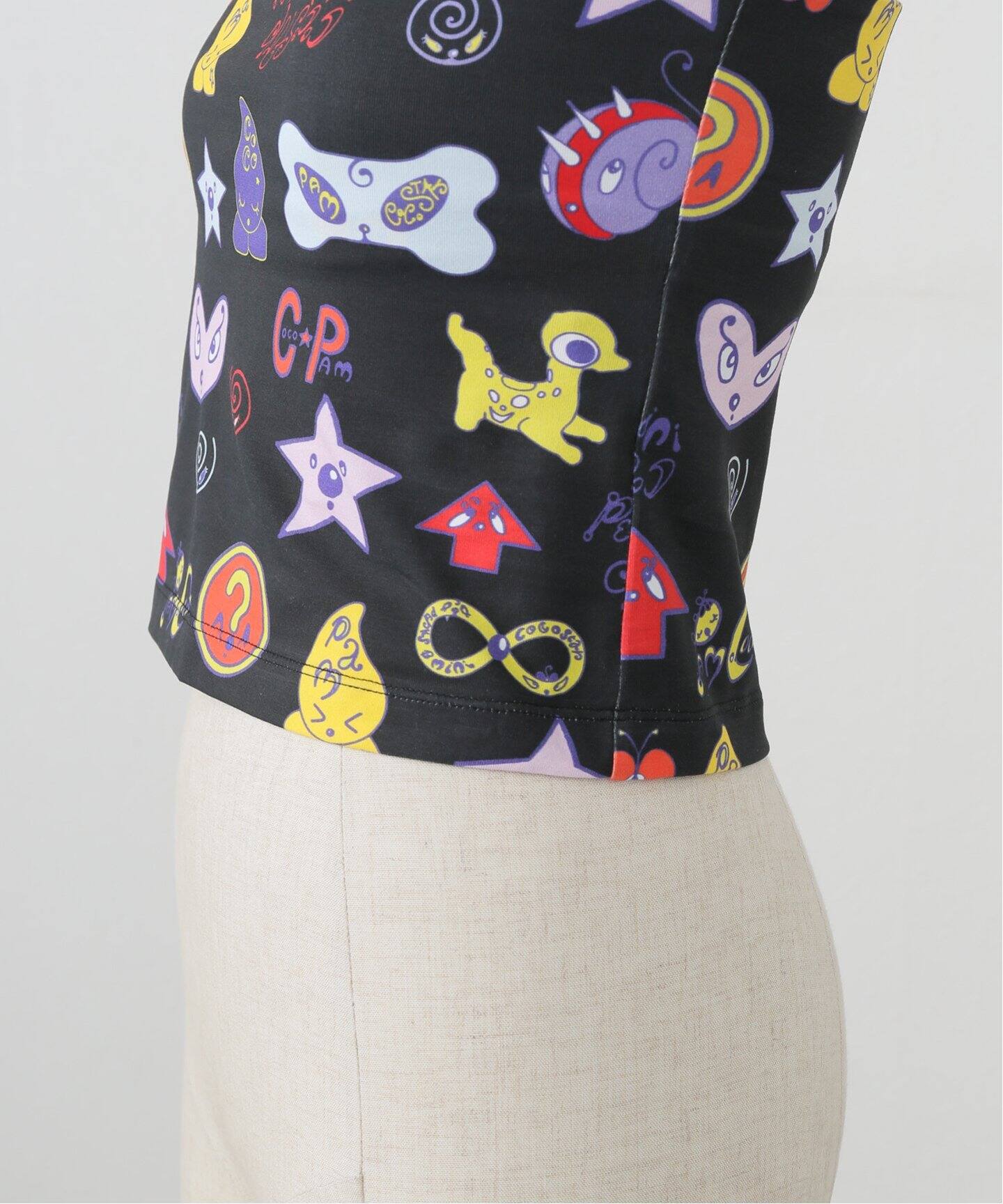 tシャツ 「P.A.M/パム」 COCO HALTER NECK TOP 4584- AOP レディース P.A.M/パム】 COCO HALTER NECK TOP 4584- AOP（Tシャツ