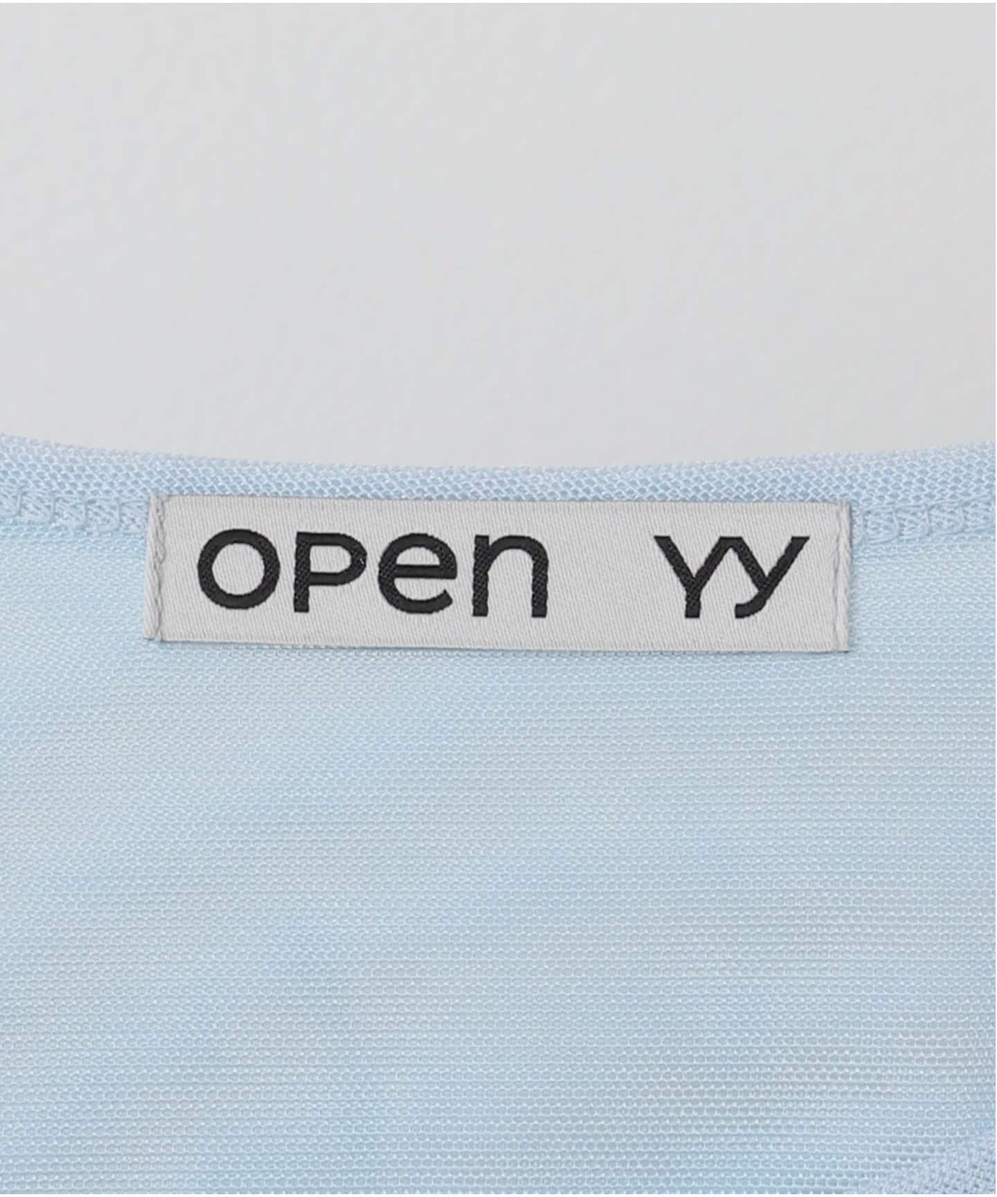 OPEN YY / オープンワイワイ】RIBBON PRINT MESH TOP YY251TS009