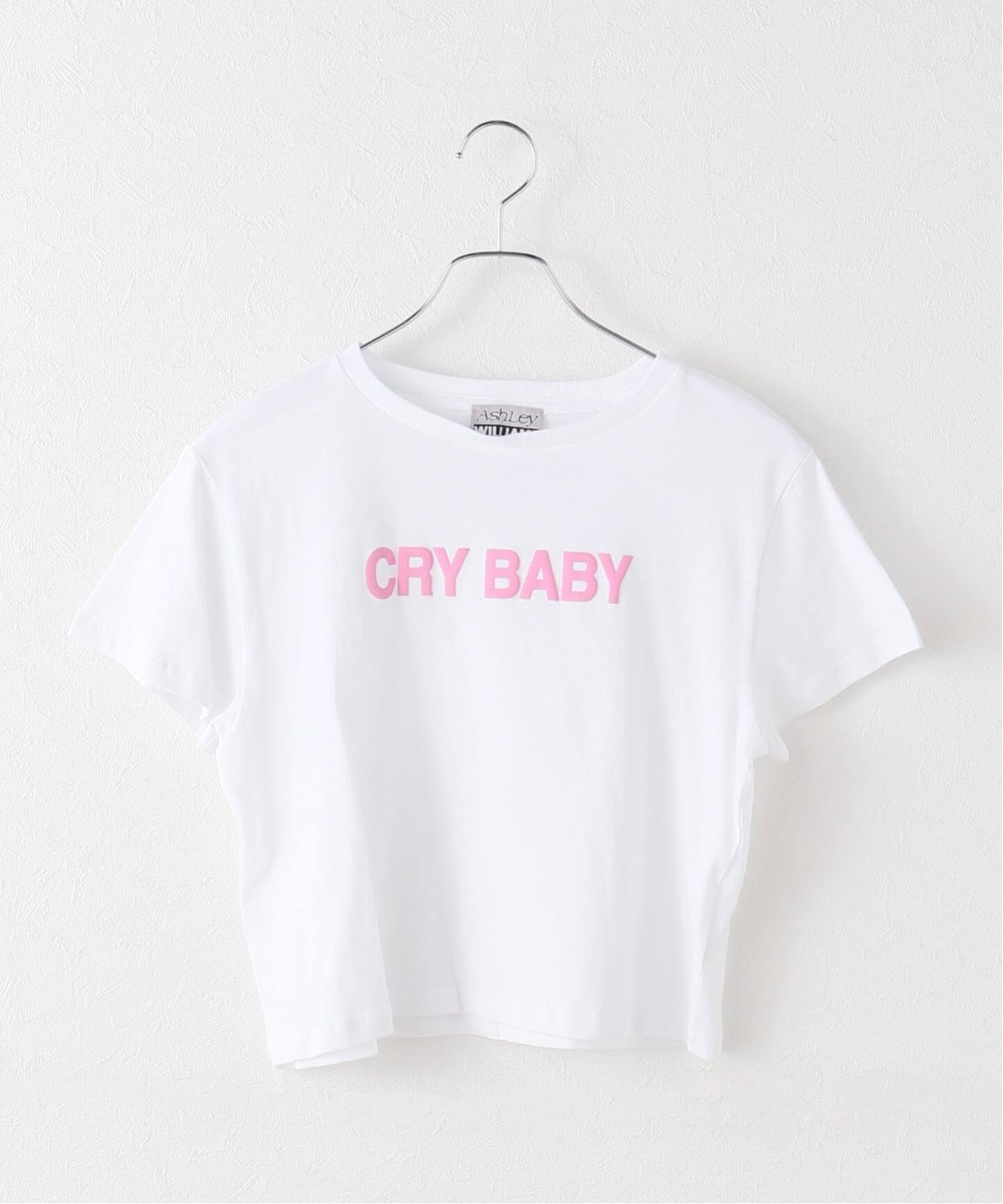 Ashley Williams / アシュリー・ウィリアムズ】 WHITE CROPPED T-SHIRT 