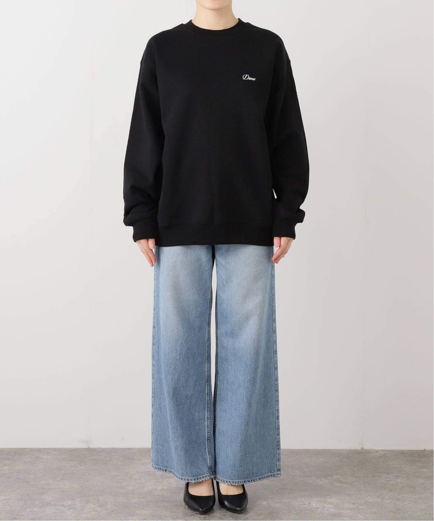DIME ORACLE CREWNECK スウェット　ブラック DIME ORACLE CREWNECK スウェットブラック