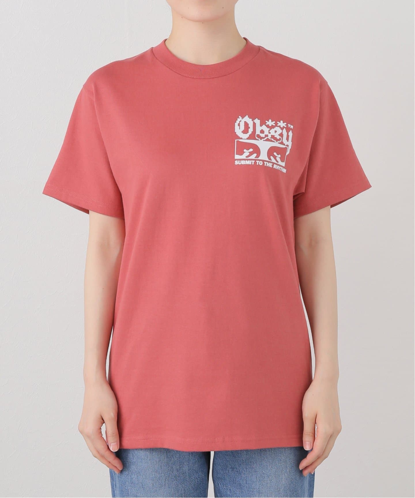 OBEYオベイUS限定オーガニックコットンボーダーTシャツM - メルカリ