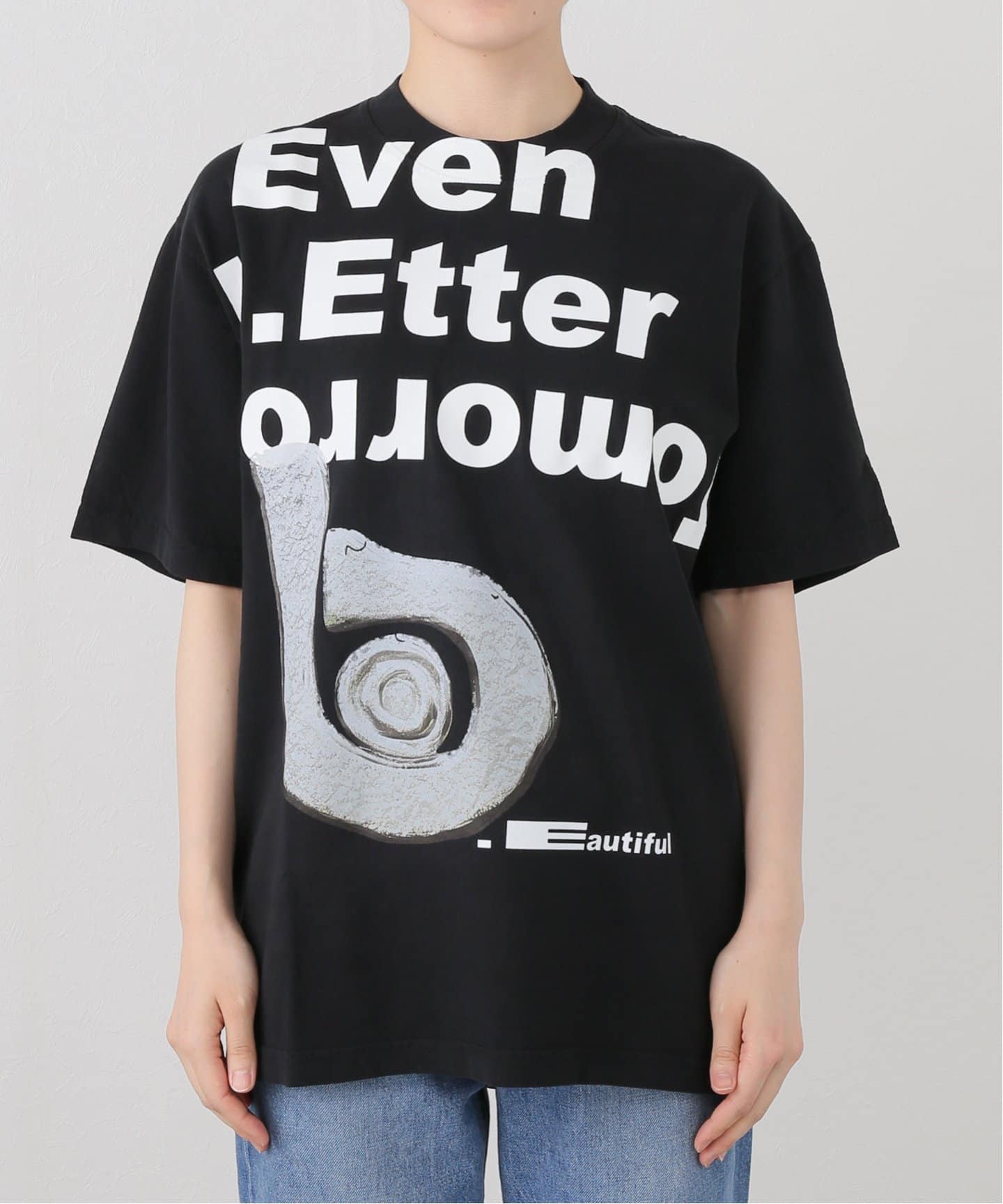 b.Eautiful Tシャツ ブラック b.Eautiful/ビューティフル】Even Better Tomorrow T-Shirt （ブラック