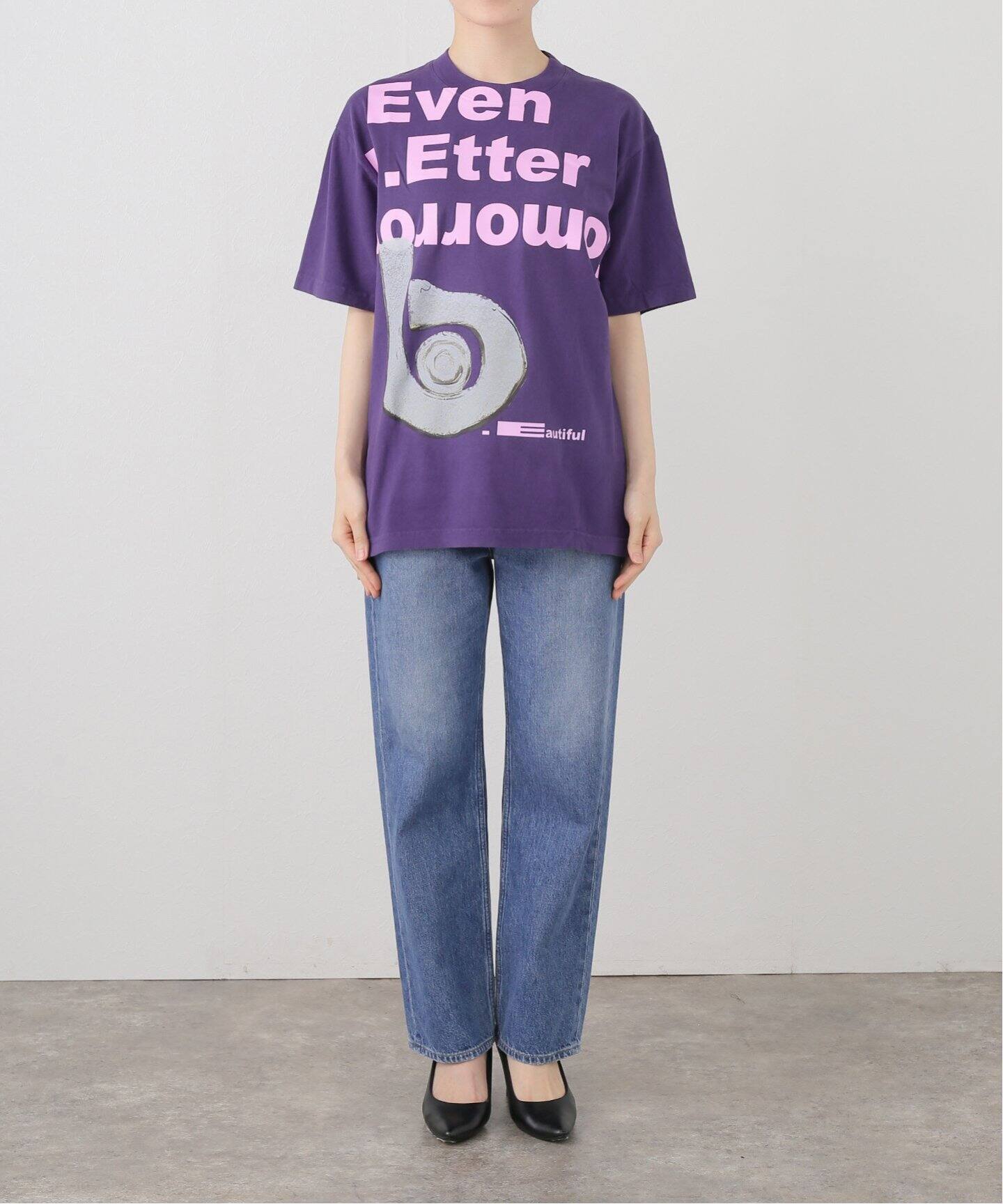 b.Eautiful/ビューティフル】Even Better Tomorrow T-Shirt （パープル