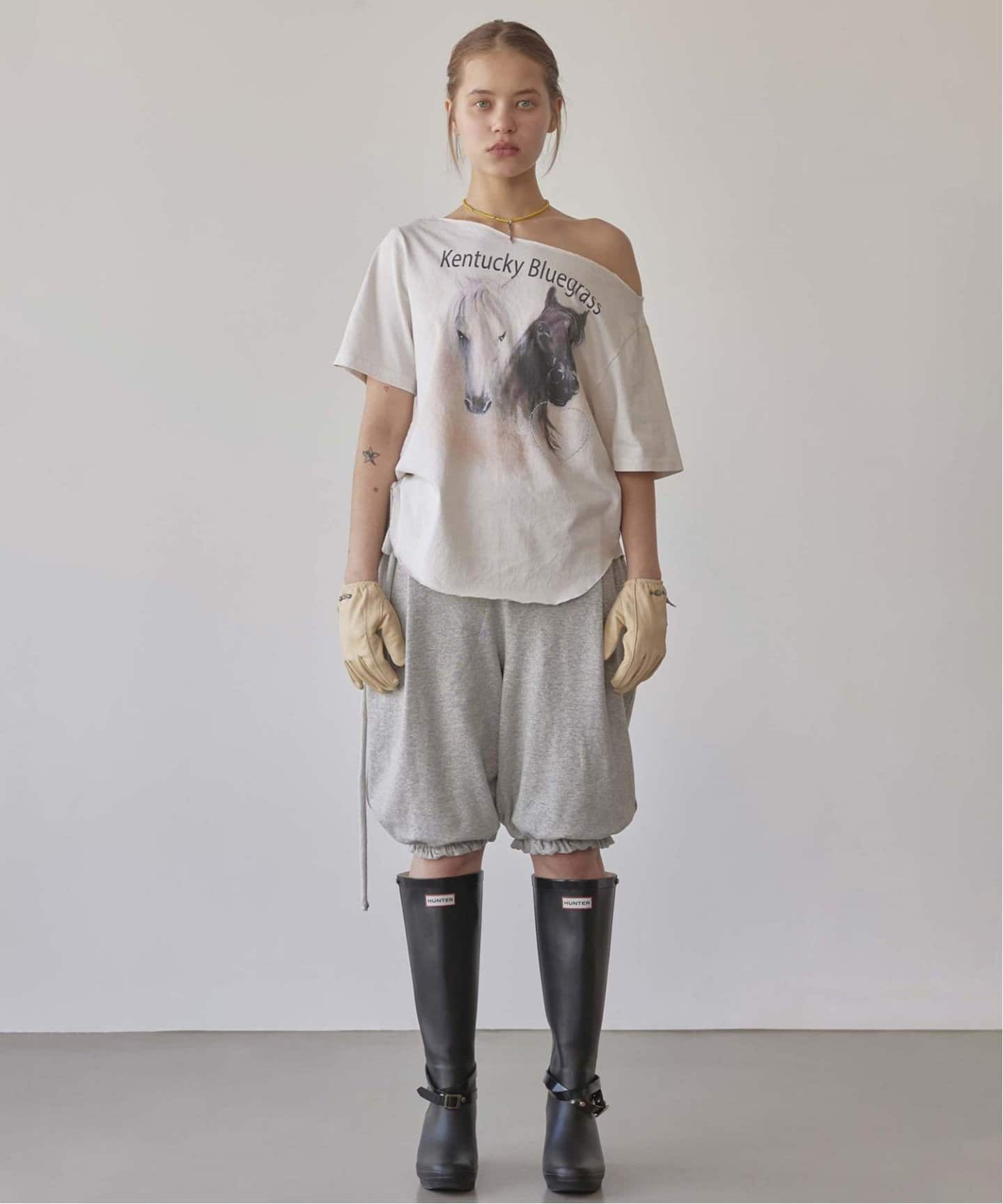 SCULPTOR/スカルプター】 Sheriff Cut Out Tee SC25S251WHS（T