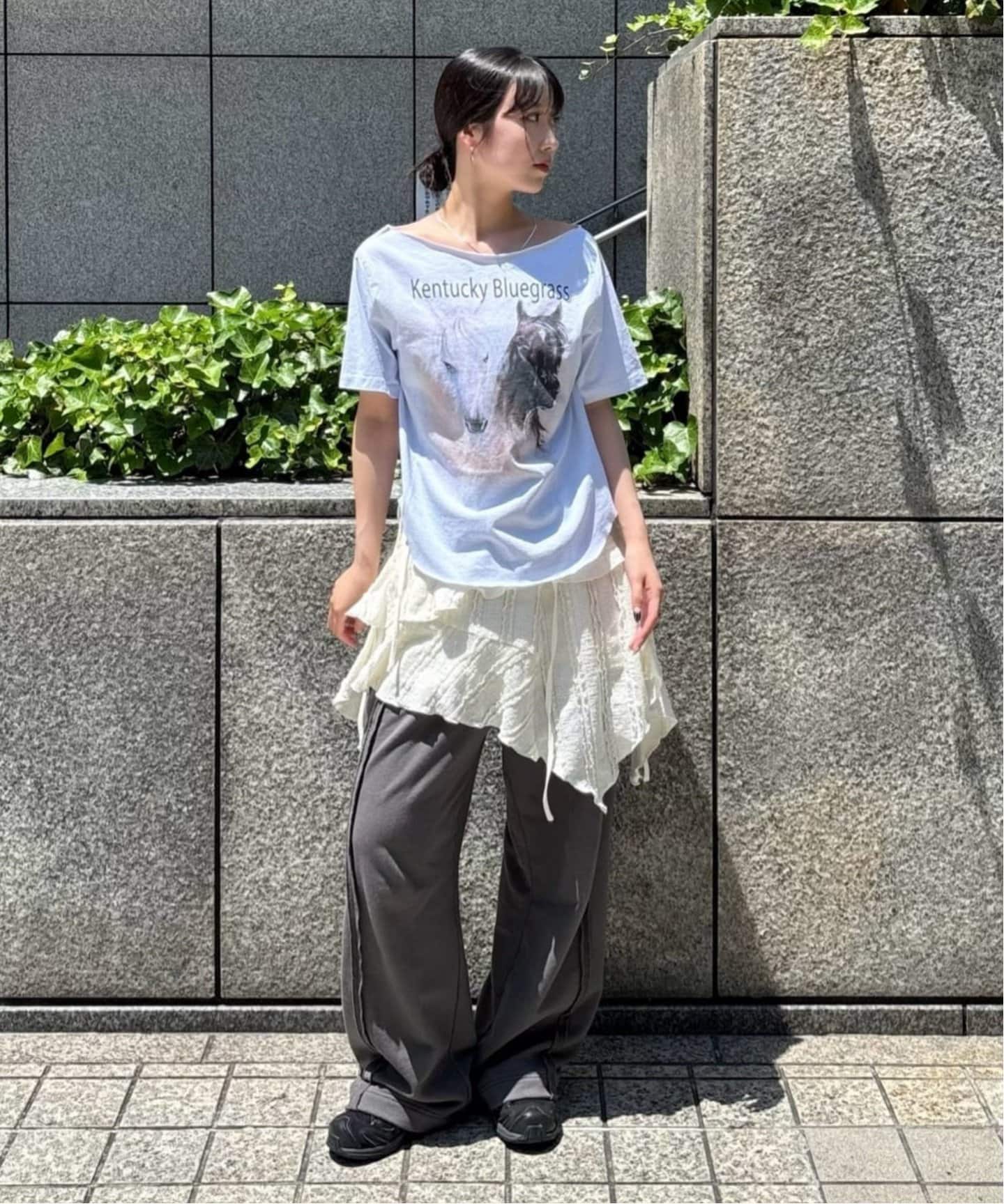 SCULPTOR/スカルプター】 Sheriff Cut Out Tee SC25S251WHS（T