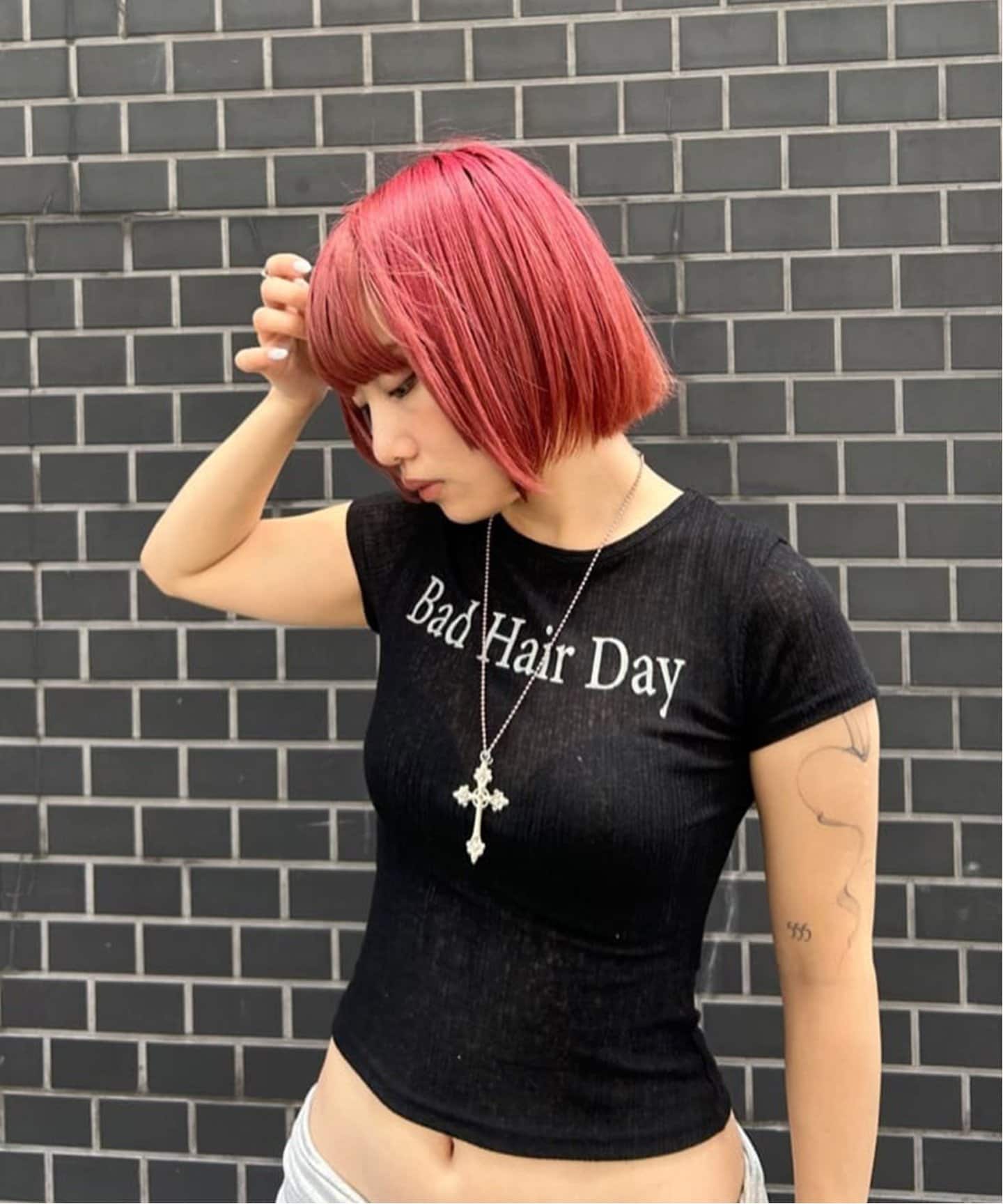 Bad Hair Day Tee Red – SCULPTOR JAPAN