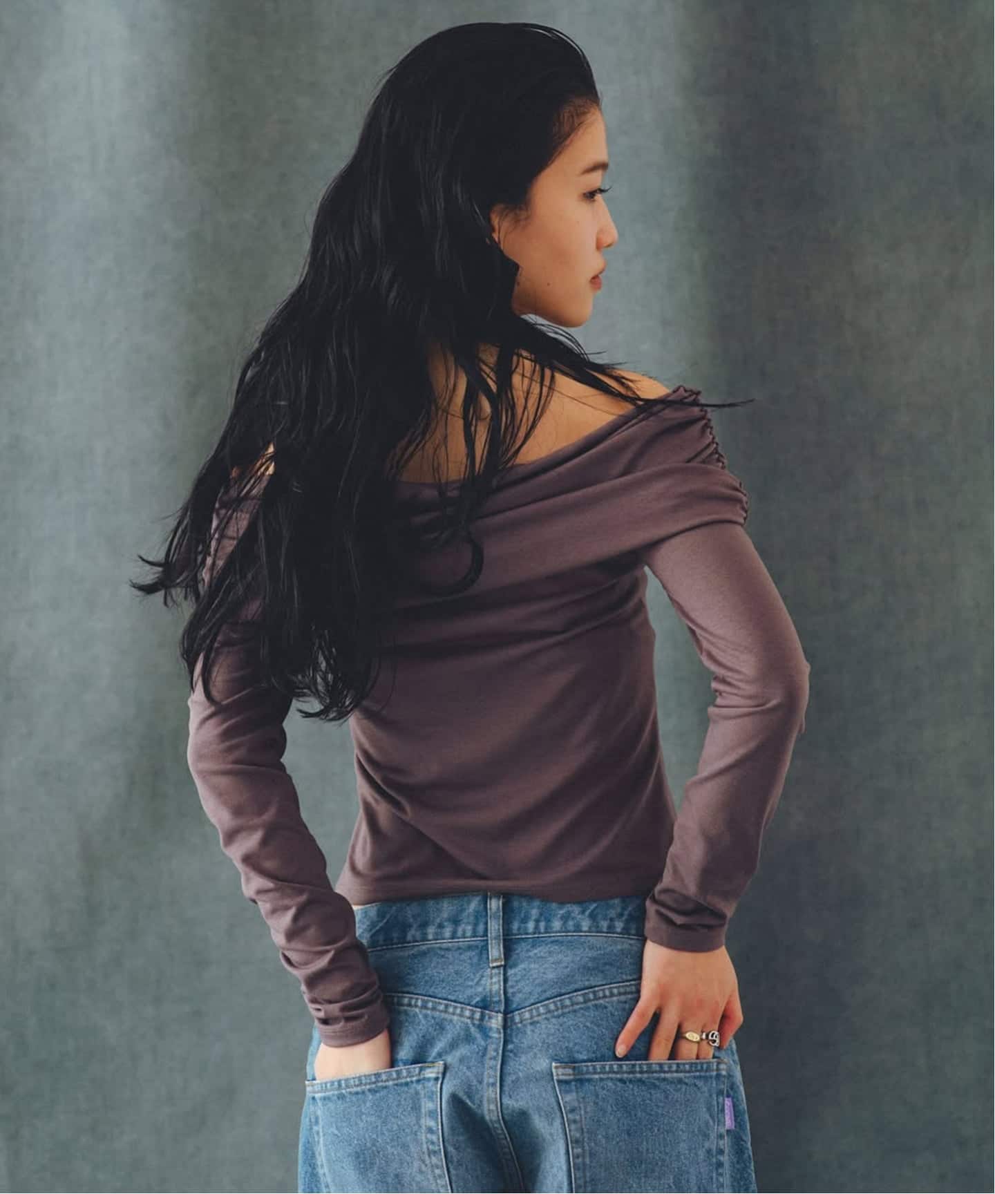 Tシャツ／カットソー（レディース／カラーがグレー／サイズM