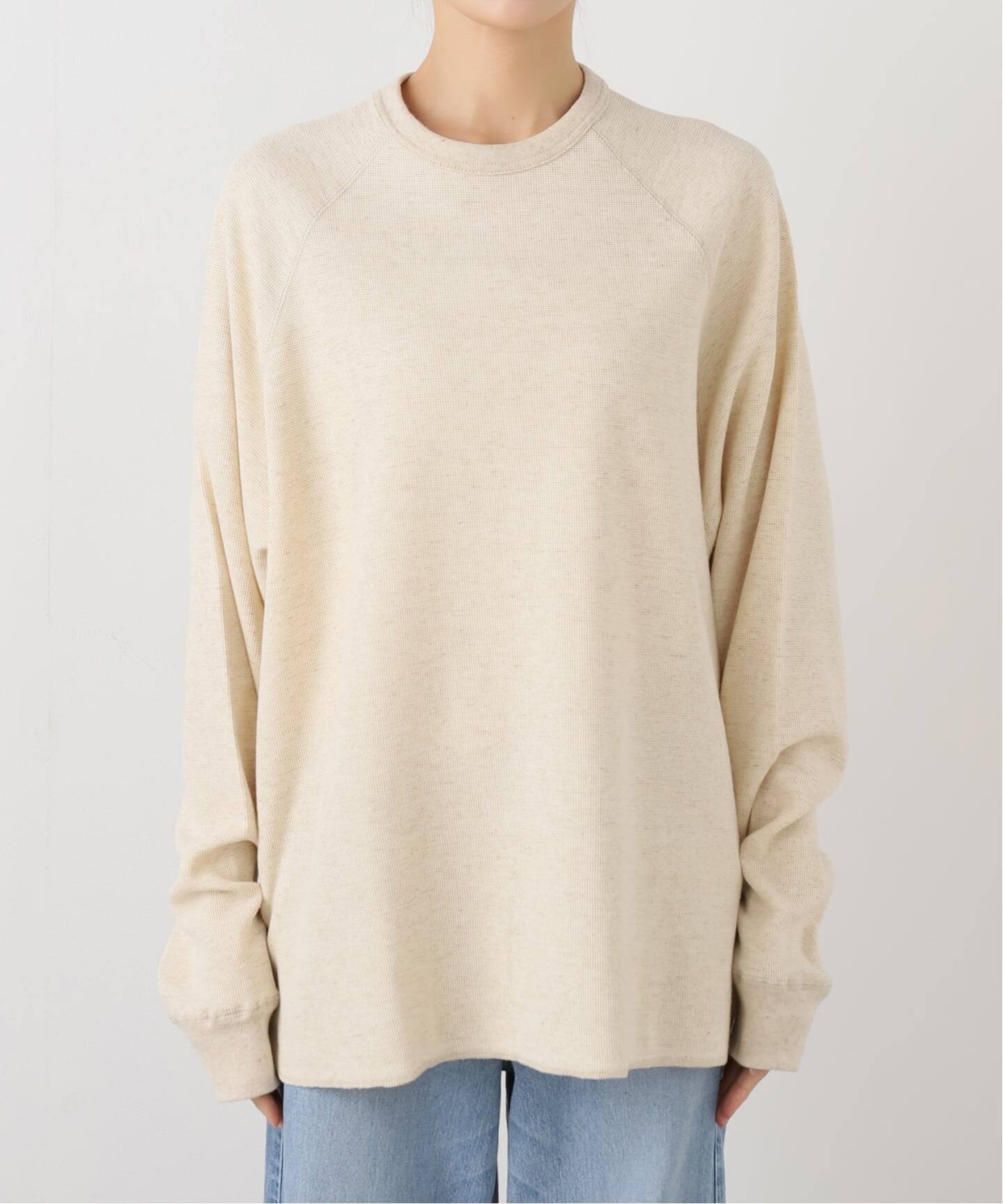 【25AW】ジャーナルスタンダードラックス　リネン　プルオーバー　ベージュ サーフニットプルオーバー（Tシャツ／カットソー）｜journal