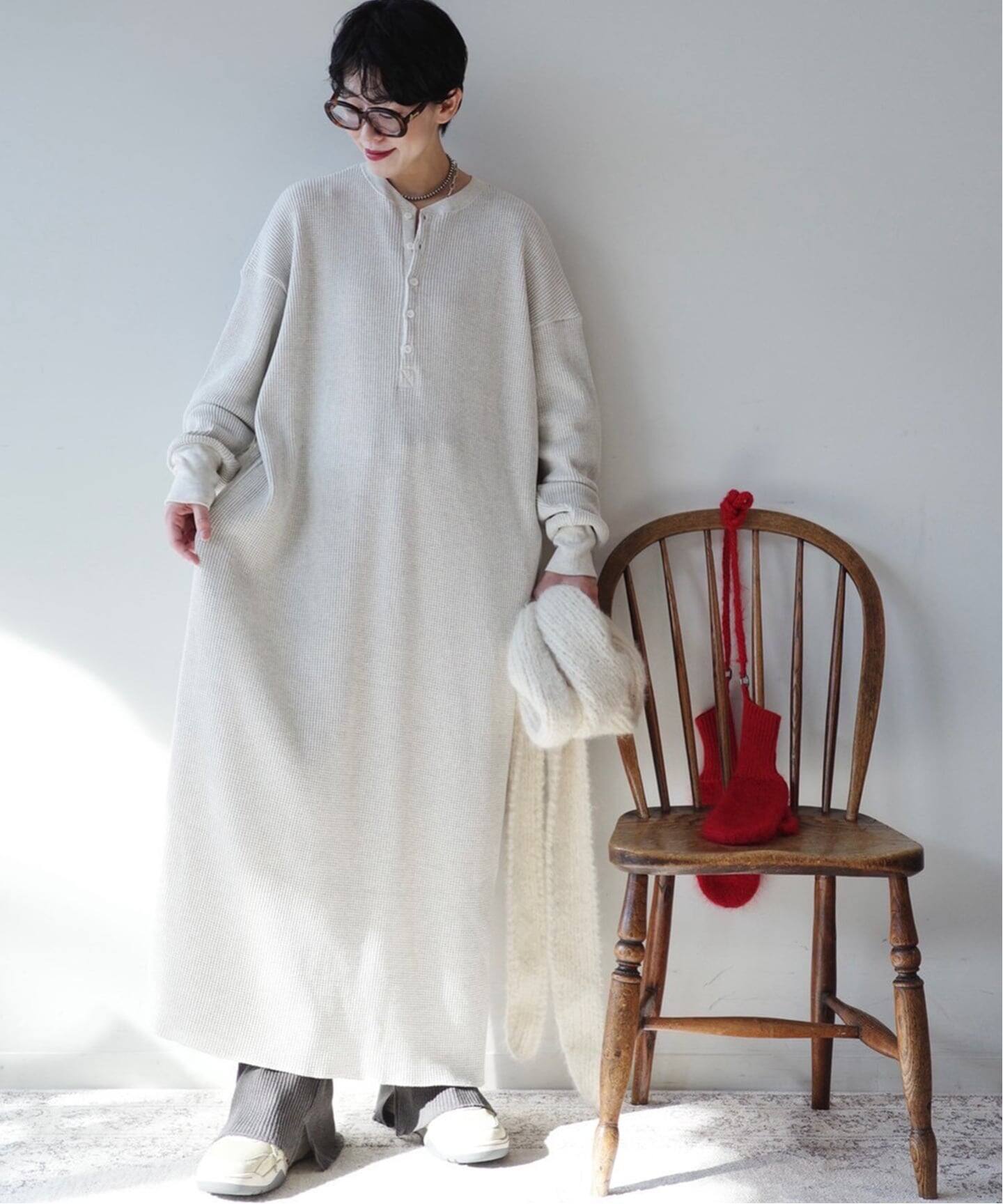 ワッフル ヘンリーN-ワンピース（ワンピース）｜journal standard luxe