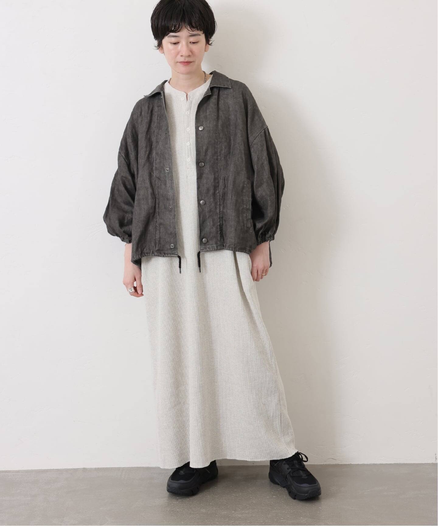 journal standard luxe ◆ワッフル ヘンリーネックワンピース ワッフル ヘンリーN-ワンピース（ワンピース）｜journal standard luxe