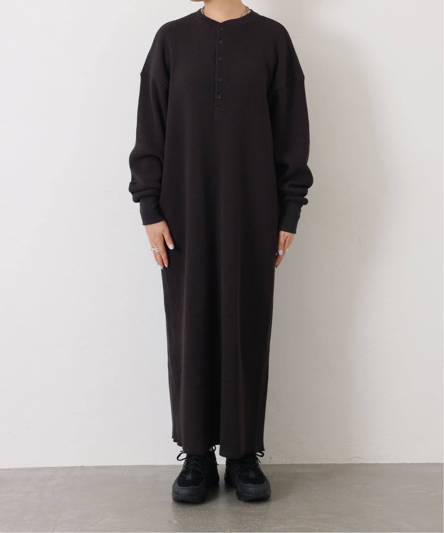 journal standard luxe ◆ワッフル ヘンリーネックワンピース ワッフル ヘンリーN-ワンピース（ワンピース）｜journal standard luxe