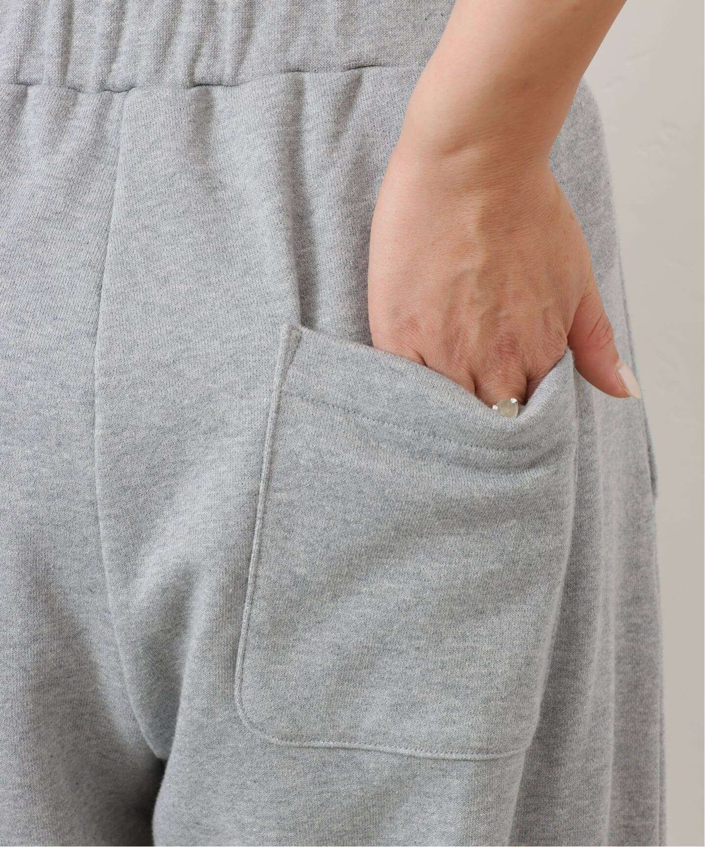 新品タグ付 【ジャーナルスタンダードラックス】ラメウラケスカート グレー 日本製 ウラケ タックパンツ（スウェットパンツ）｜journal standard