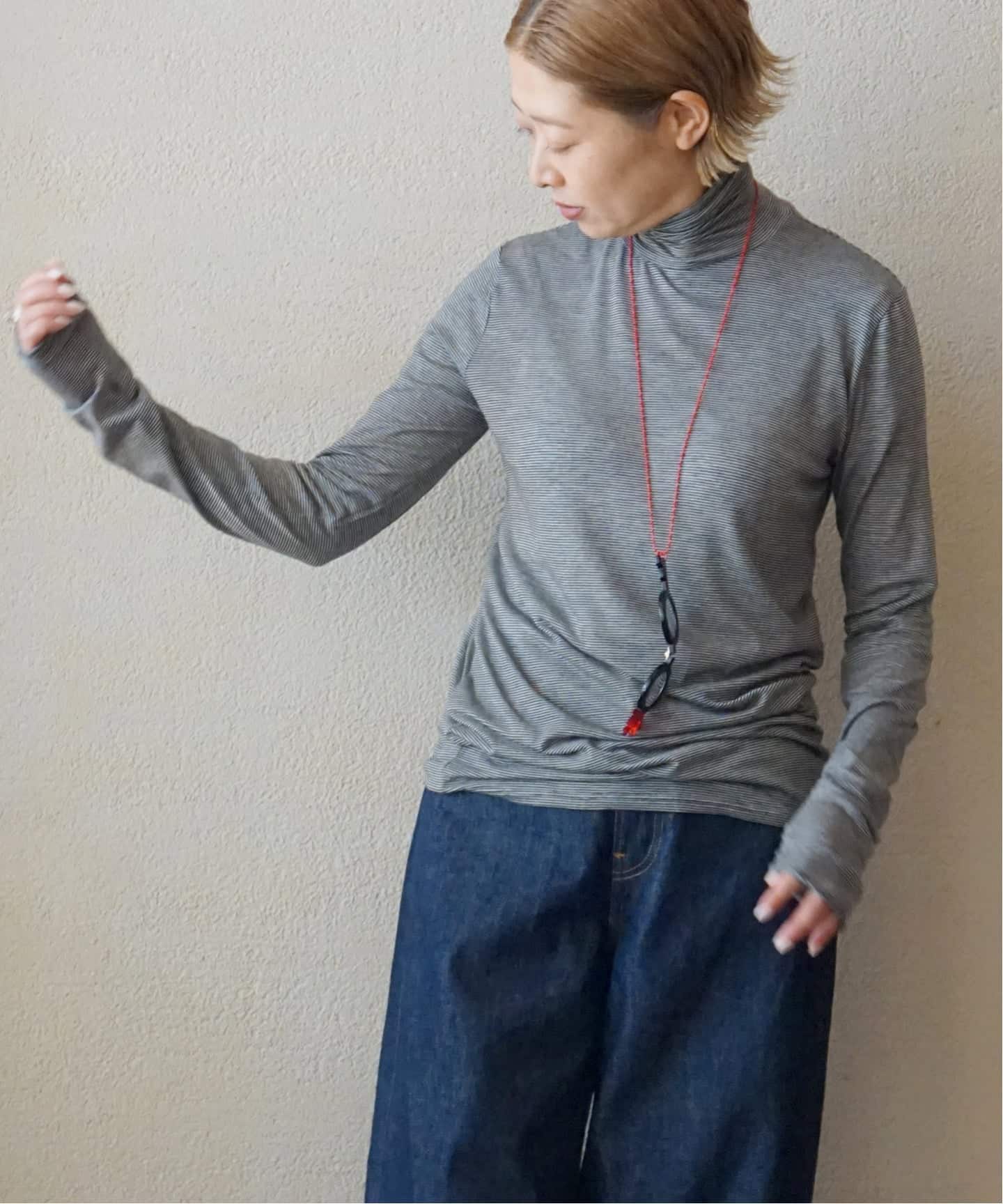 シアージャージ タートルネックプルオーバー（Tシャツ