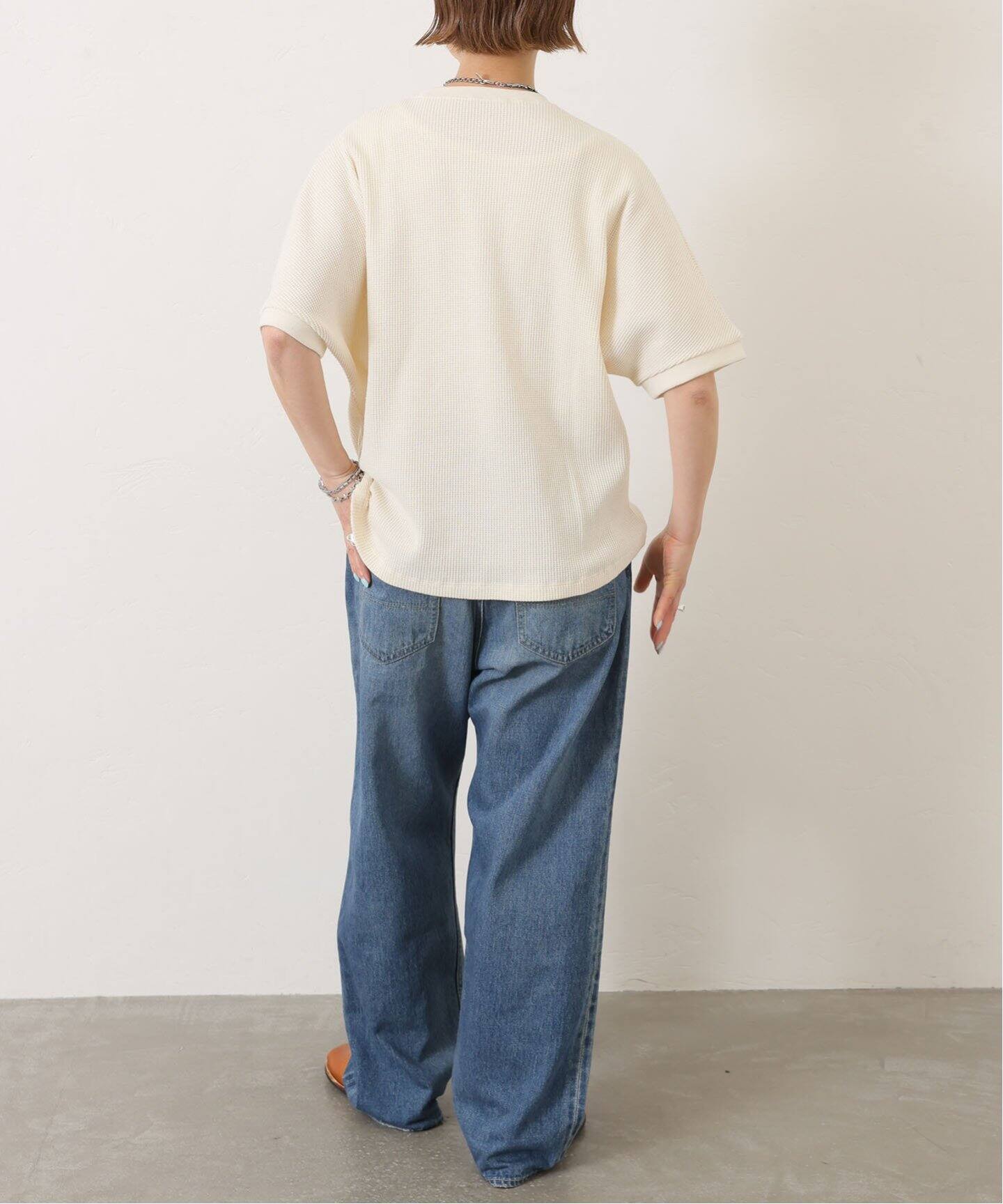journalstandardluxe 半袖ワッフルプルオーバー　ベージュ journalstandardluxe 半袖ワッフルプルオーバー ベージュ - メルカリ